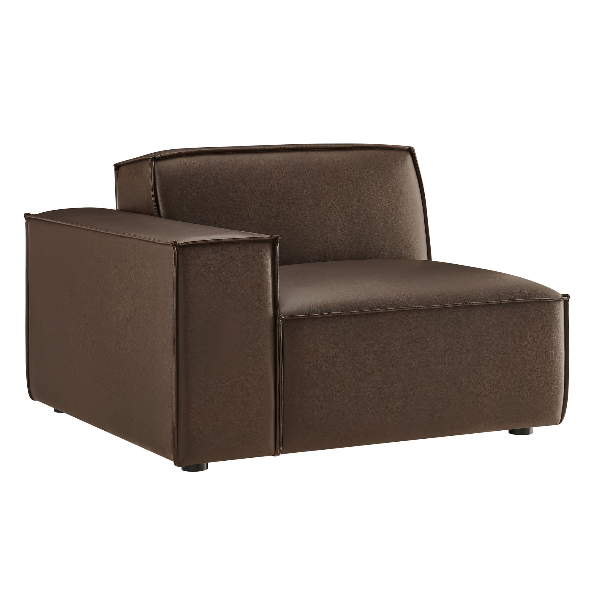 Modway EEI-7400 Restore Vegan Leather Left-Facing Modular Lounge Chair