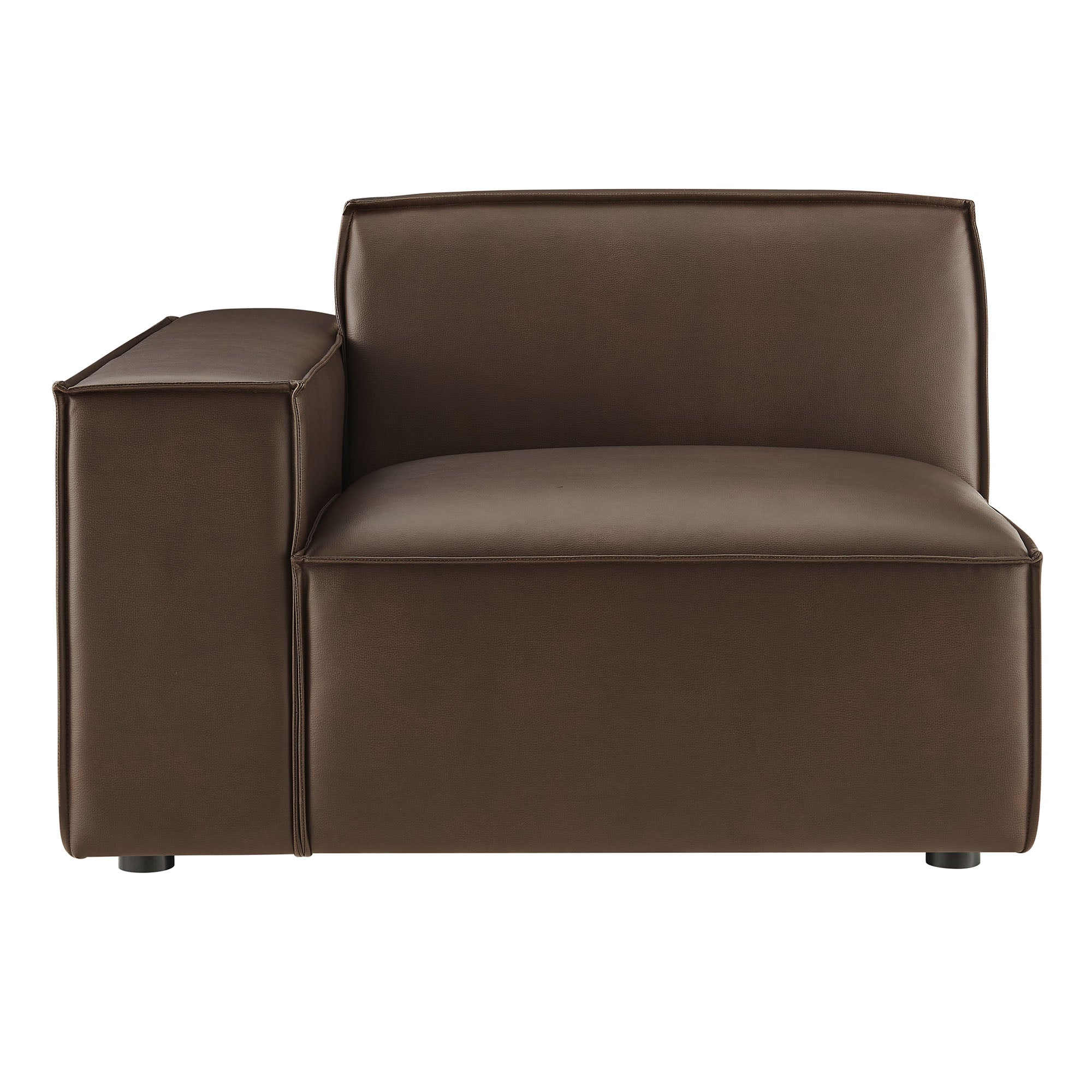 Modway EEI-7400 Restore Vegan Leather Left-Facing Modular Lounge Chair