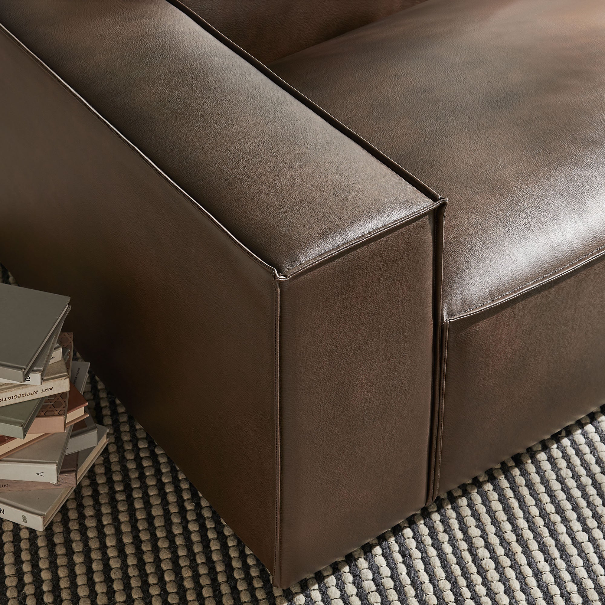 Modway EEI-7400 Restore Vegan Leather Left-Facing Modular Lounge Chair