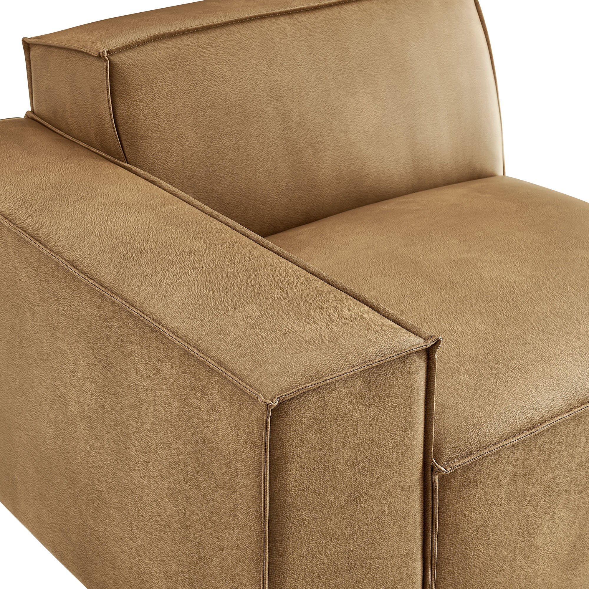 Modway EEI-7400 Restore Vegan Leather Left-Facing Modular Lounge Chair