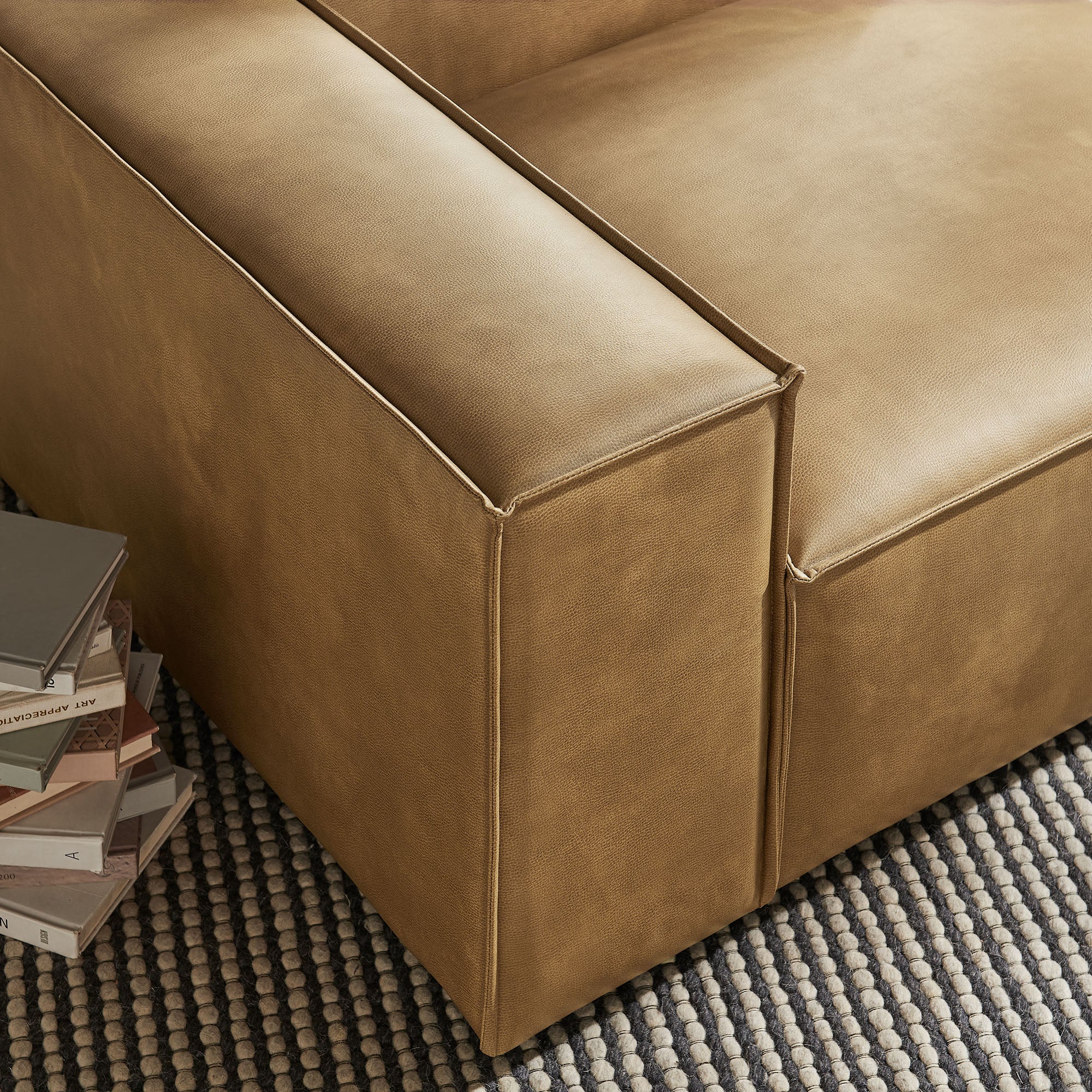 Modway EEI-7400 Restore Vegan Leather Left-Facing Modular Lounge Chair