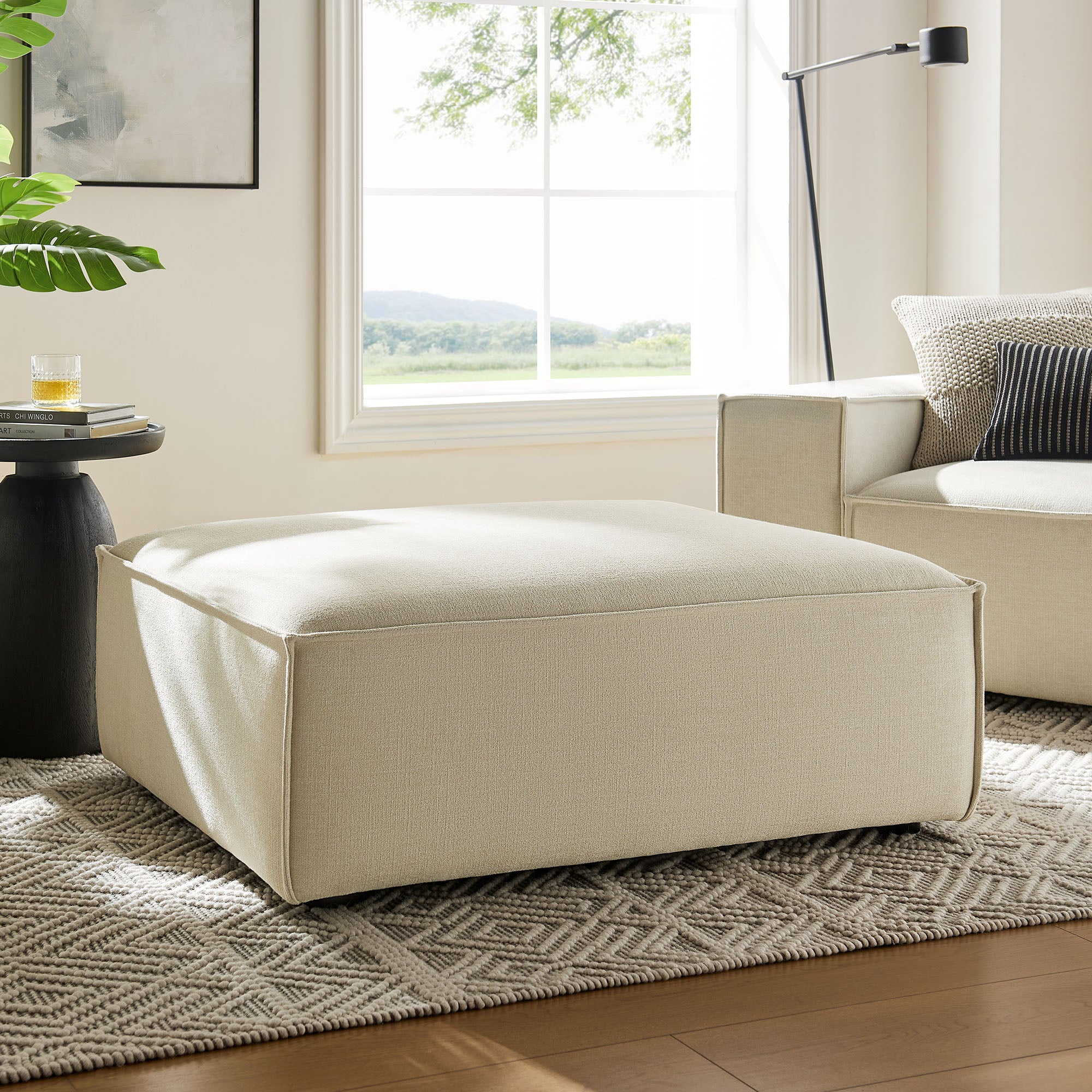 Modway EEI-7401 Restore Performance Fabric Upholstered Modular Ottoman