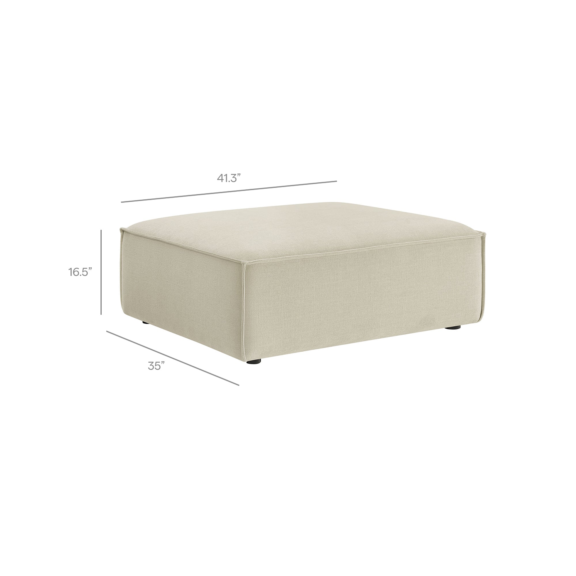 Modway EEI-7401 Restore Performance Fabric Upholstered Modular Ottoman