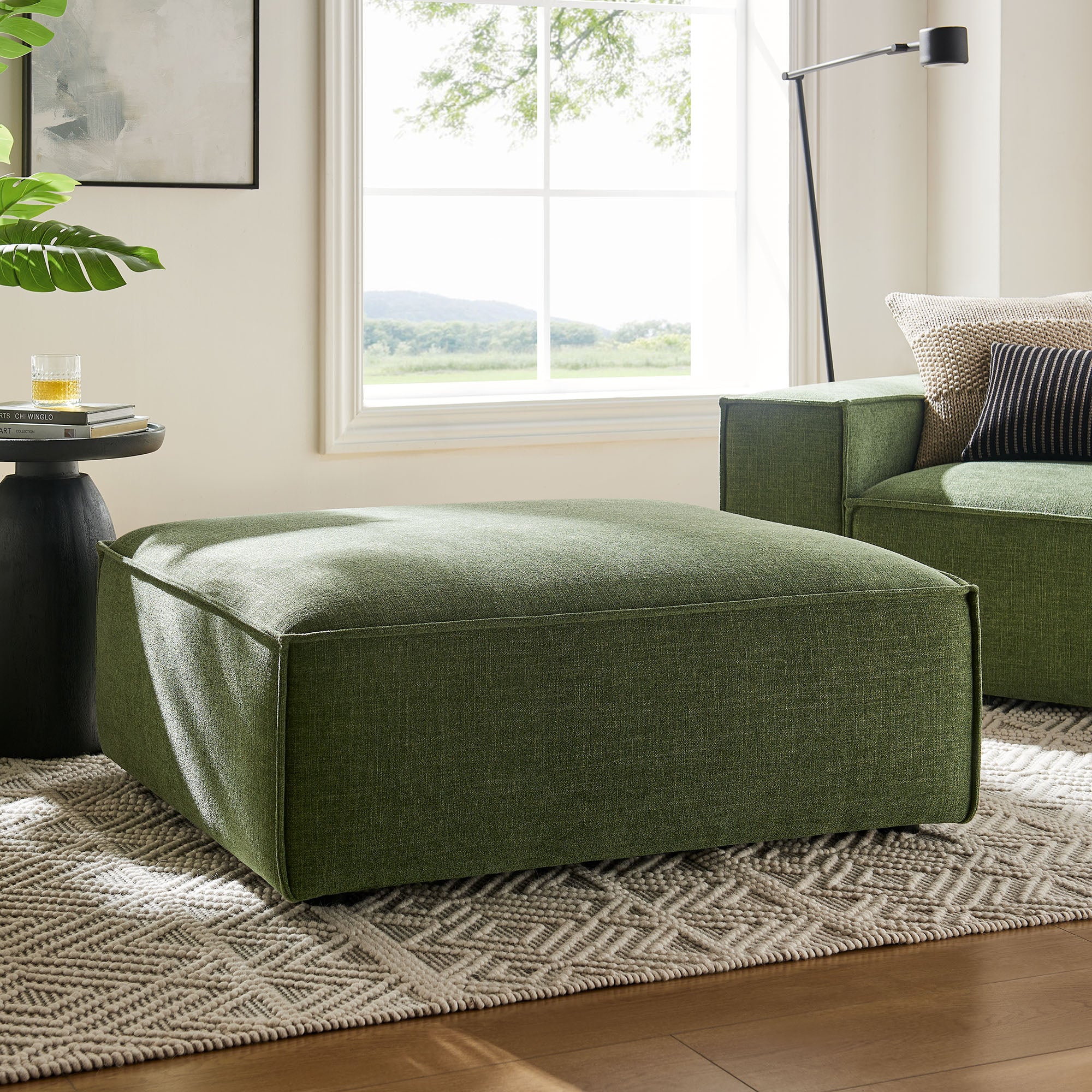 Modway EEI-7401 Restore Performance Fabric Upholstered Modular Ottoman