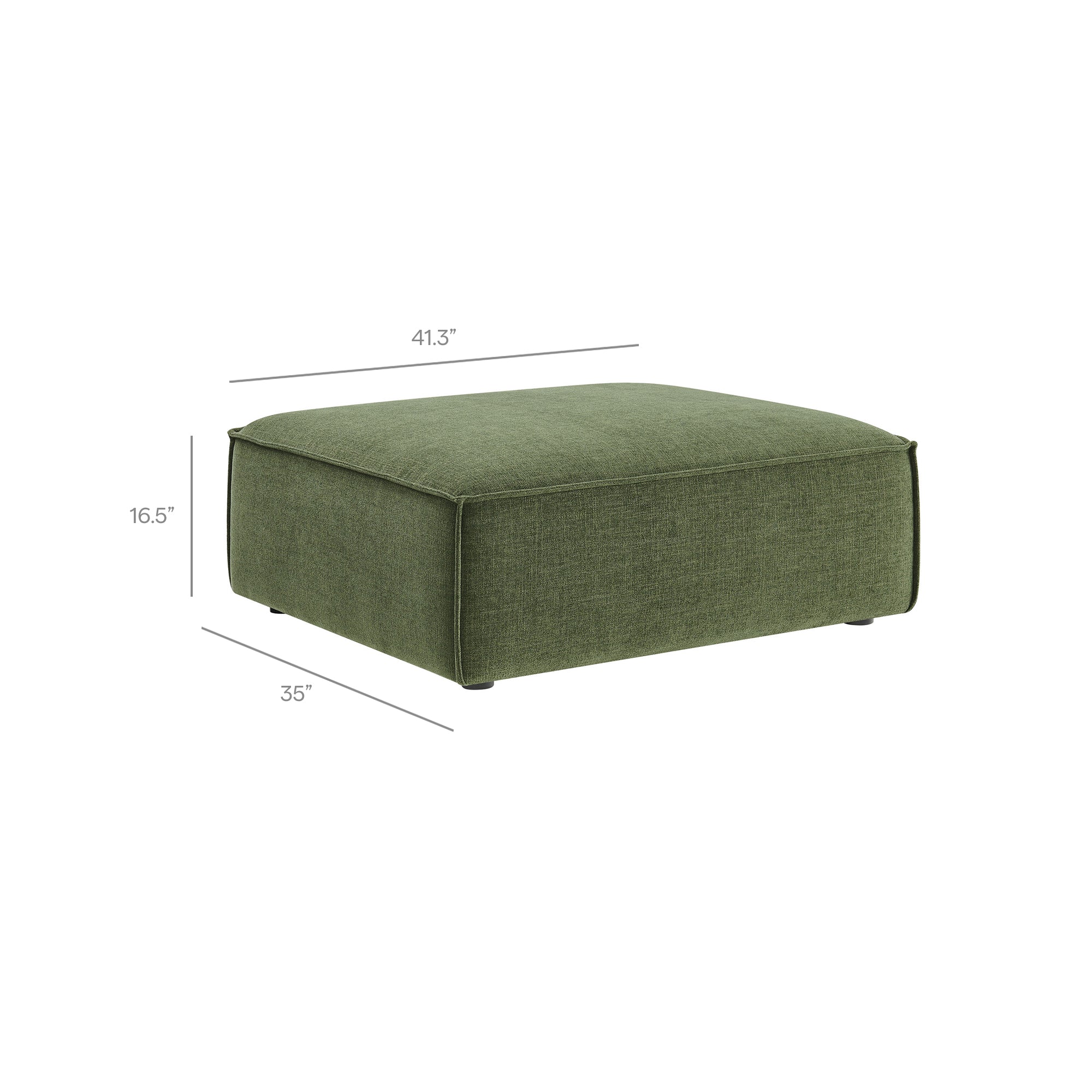 Modway EEI-7401 Restore Performance Fabric Upholstered Modular Ottoman