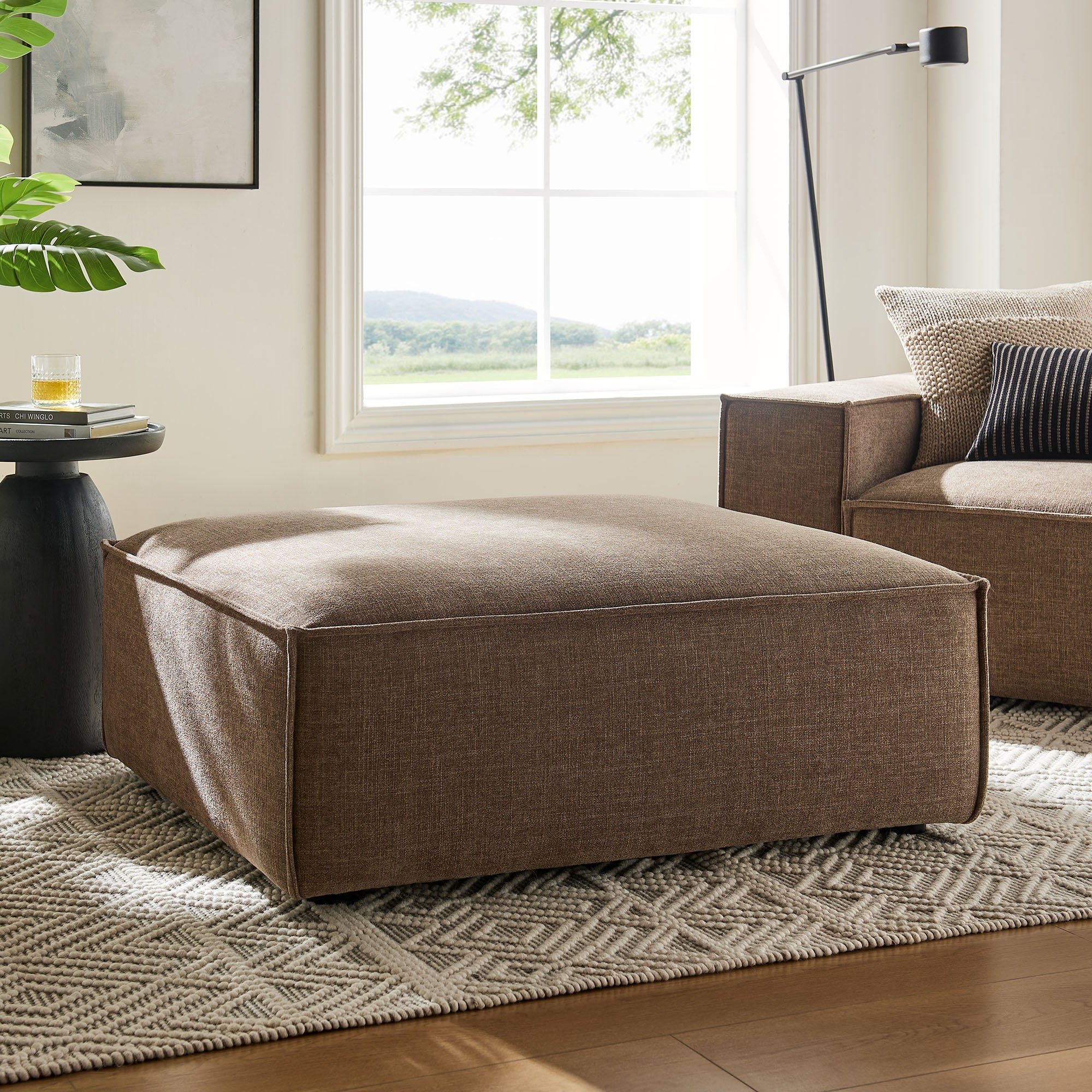 Modway EEI-7401 Restore Performance Fabric Upholstered Modular Ottoman
