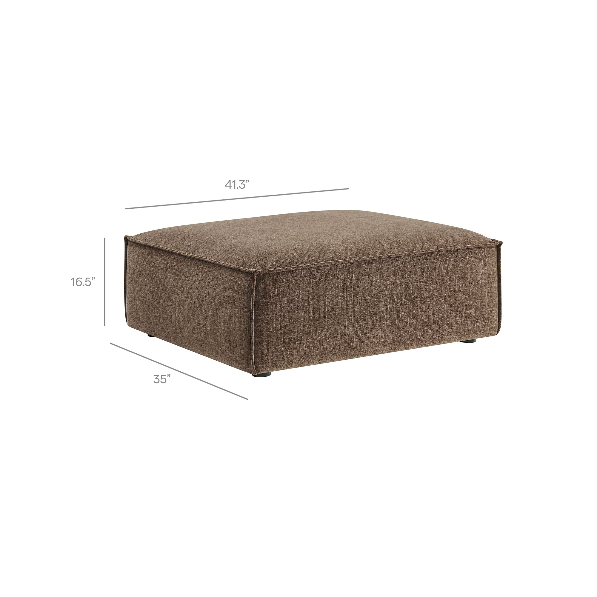 Modway EEI-7401 Restore Performance Fabric Upholstered Modular Ottoman
