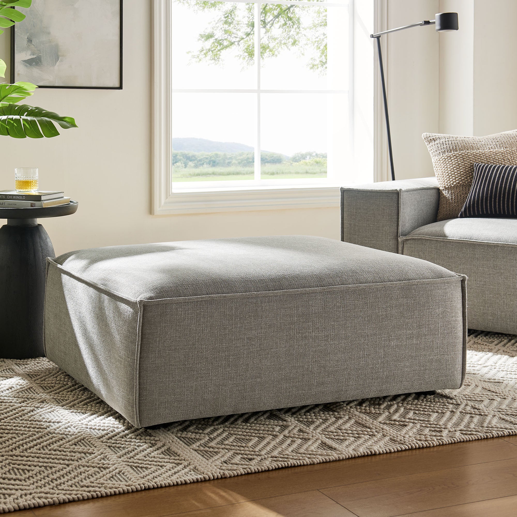 Modway EEI-7401 Restore Performance Fabric Upholstered Modular Ottoman
