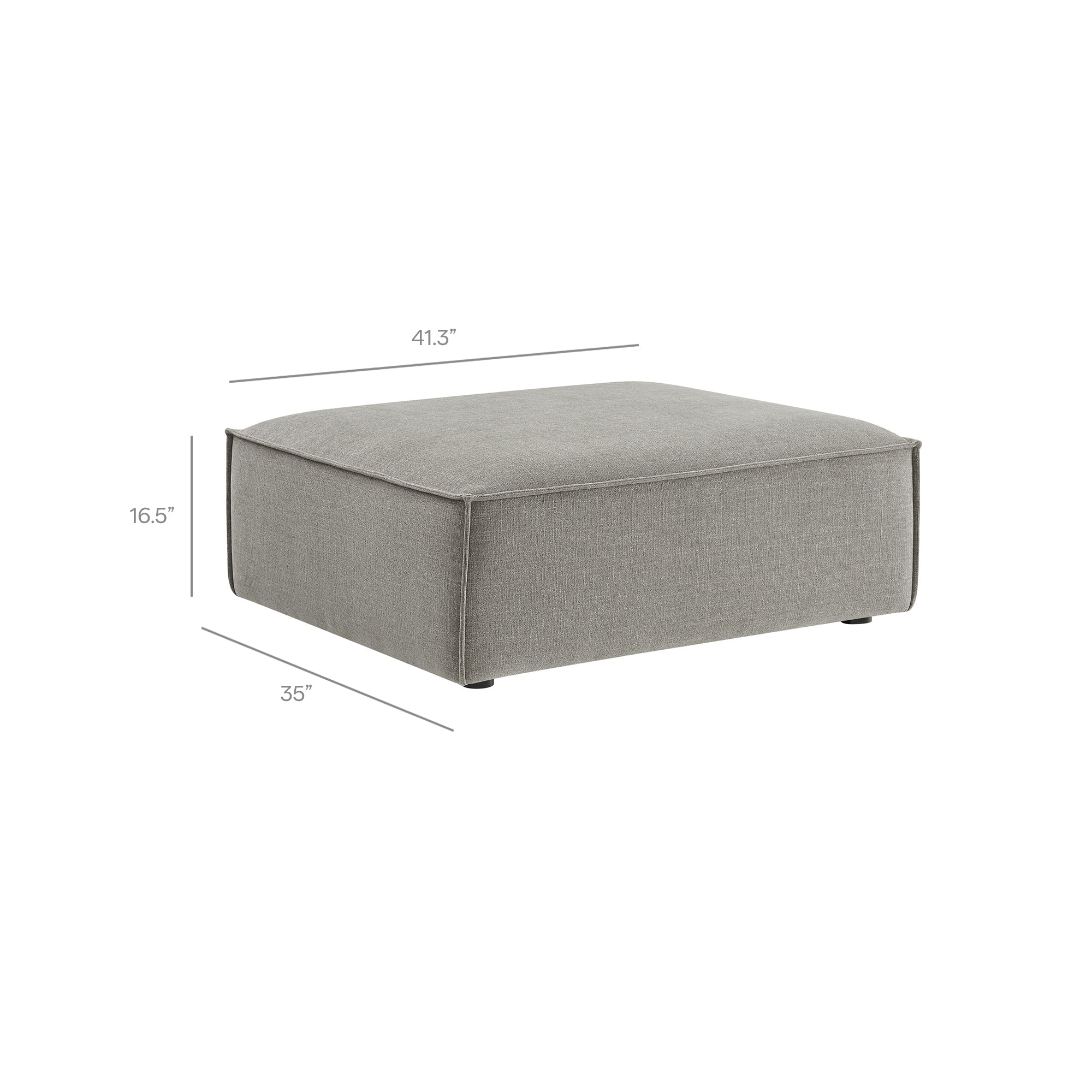 Modway EEI-7401 Restore Performance Fabric Upholstered Modular Ottoman