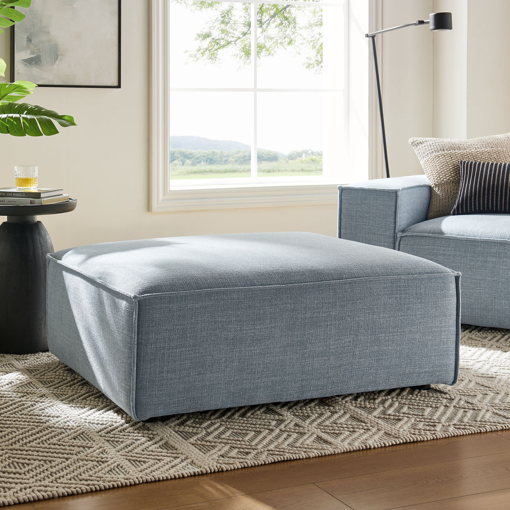 Modway EEI-7401 Restore Performance Fabric Upholstered Modular Ottoman