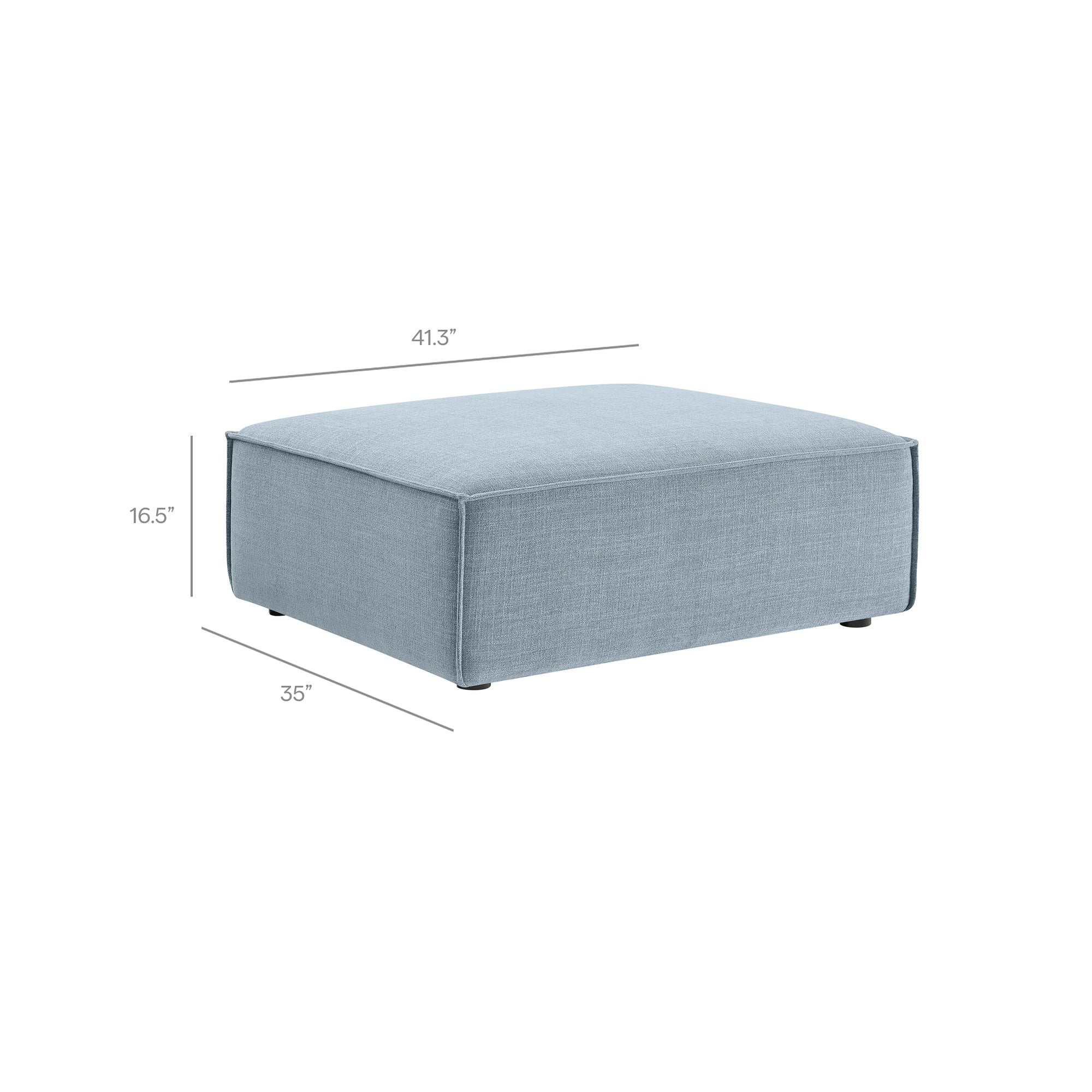 Modway EEI-7401 Restore Performance Fabric Upholstered Modular Ottoman