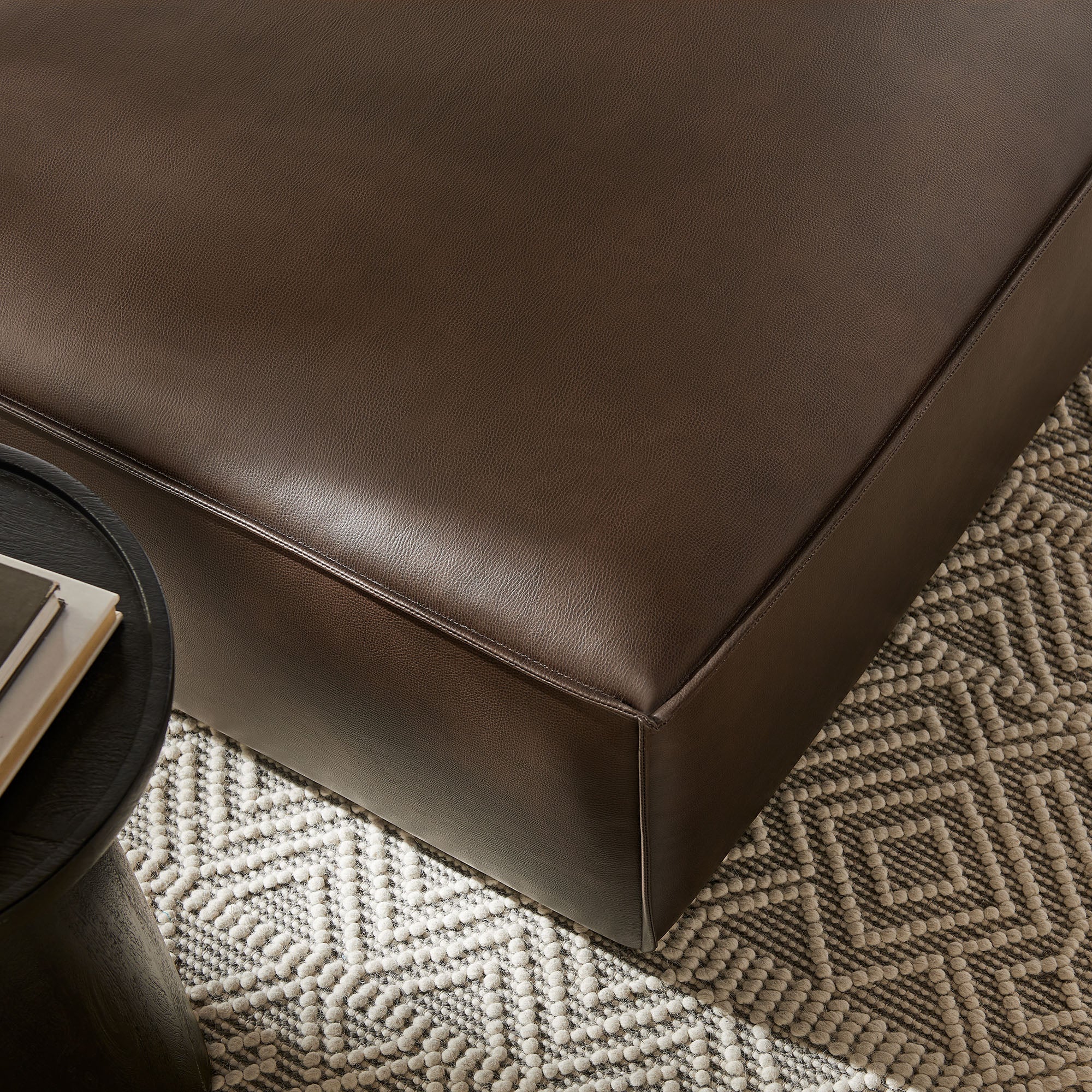 Modway EEI-7402 Restore Vegan Leather Modular Ottoman