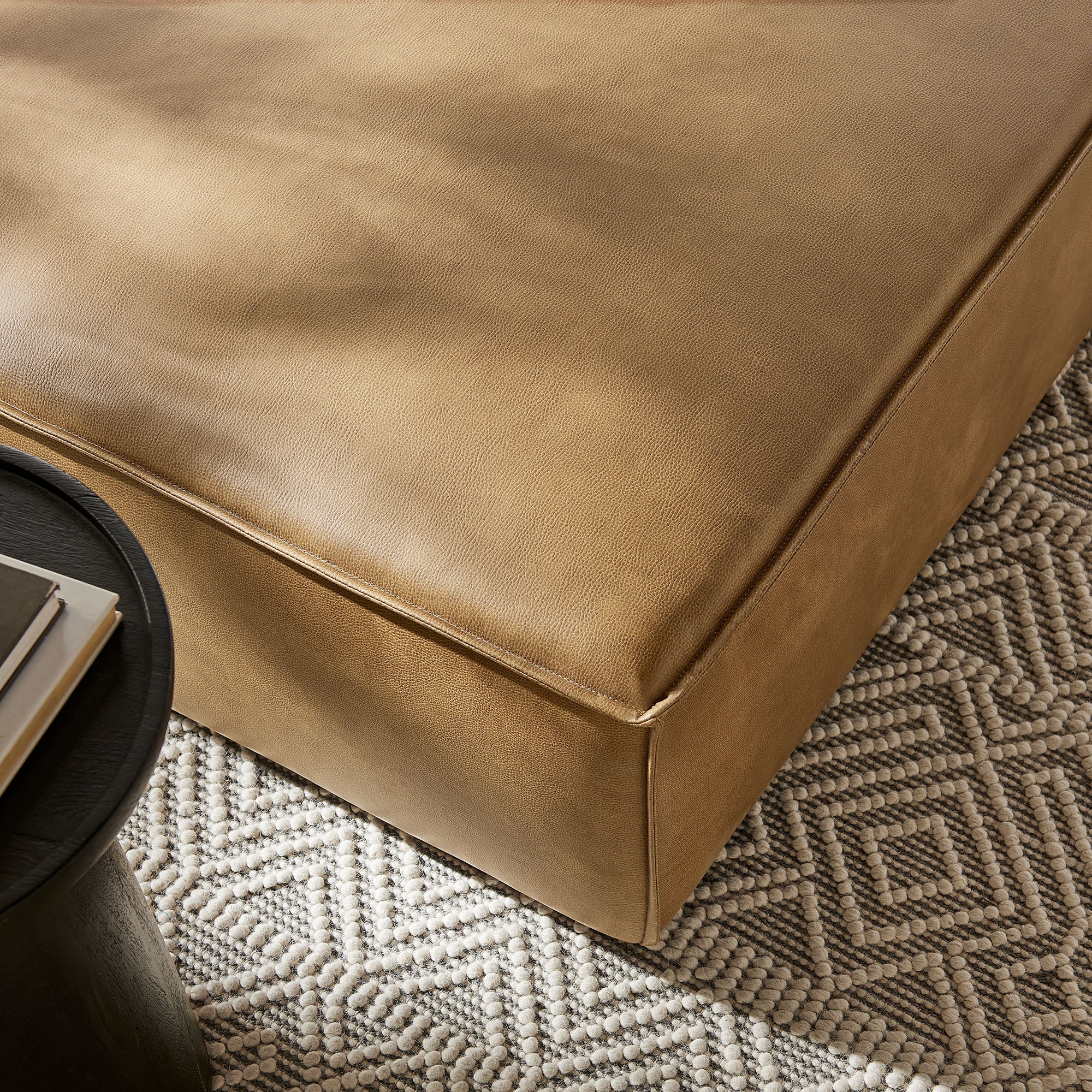 Modway EEI-7402 Restore Vegan Leather Modular Ottoman