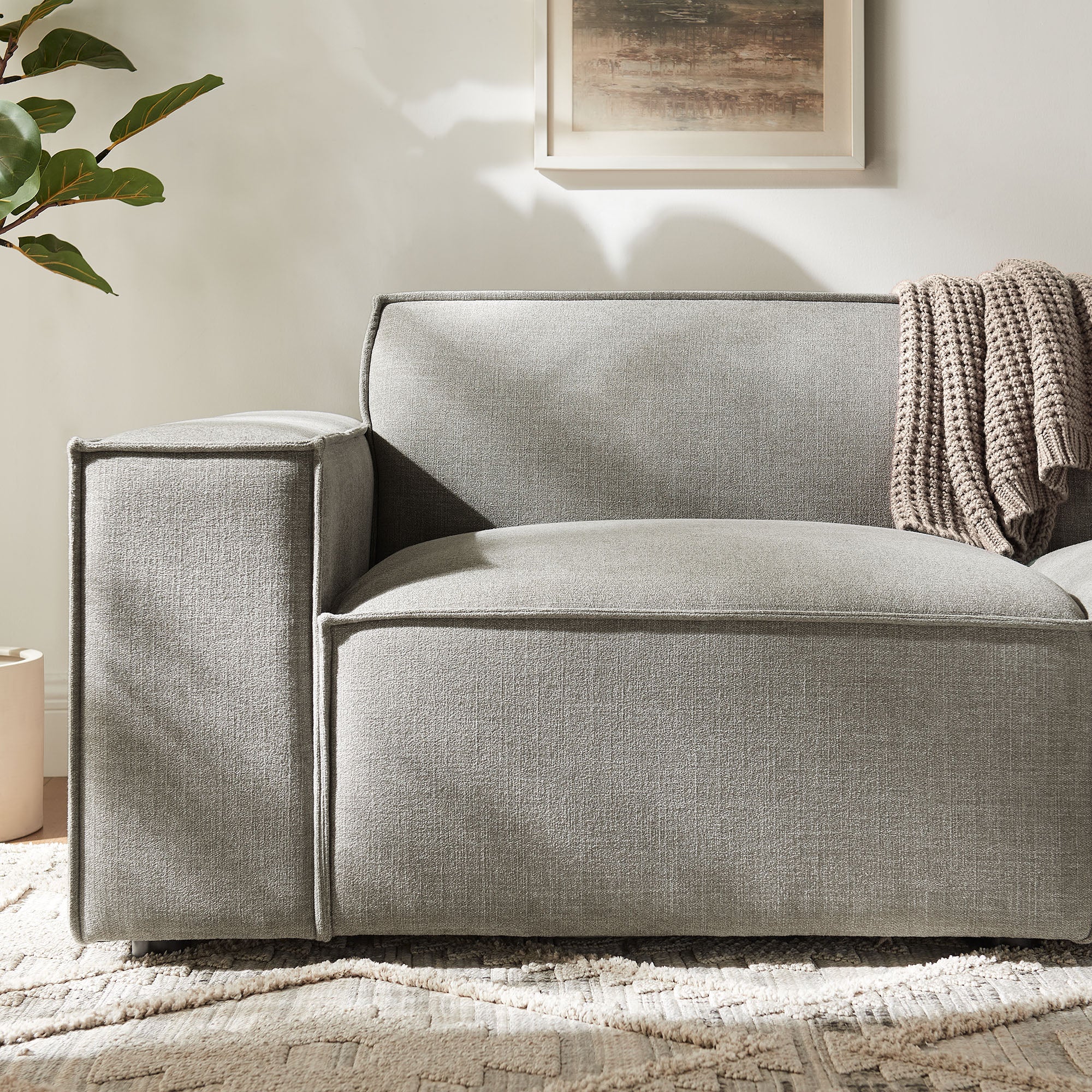Modway EEI-7403 Restore 2-Piece Performance Fabric Upholstered Modular Loveseat