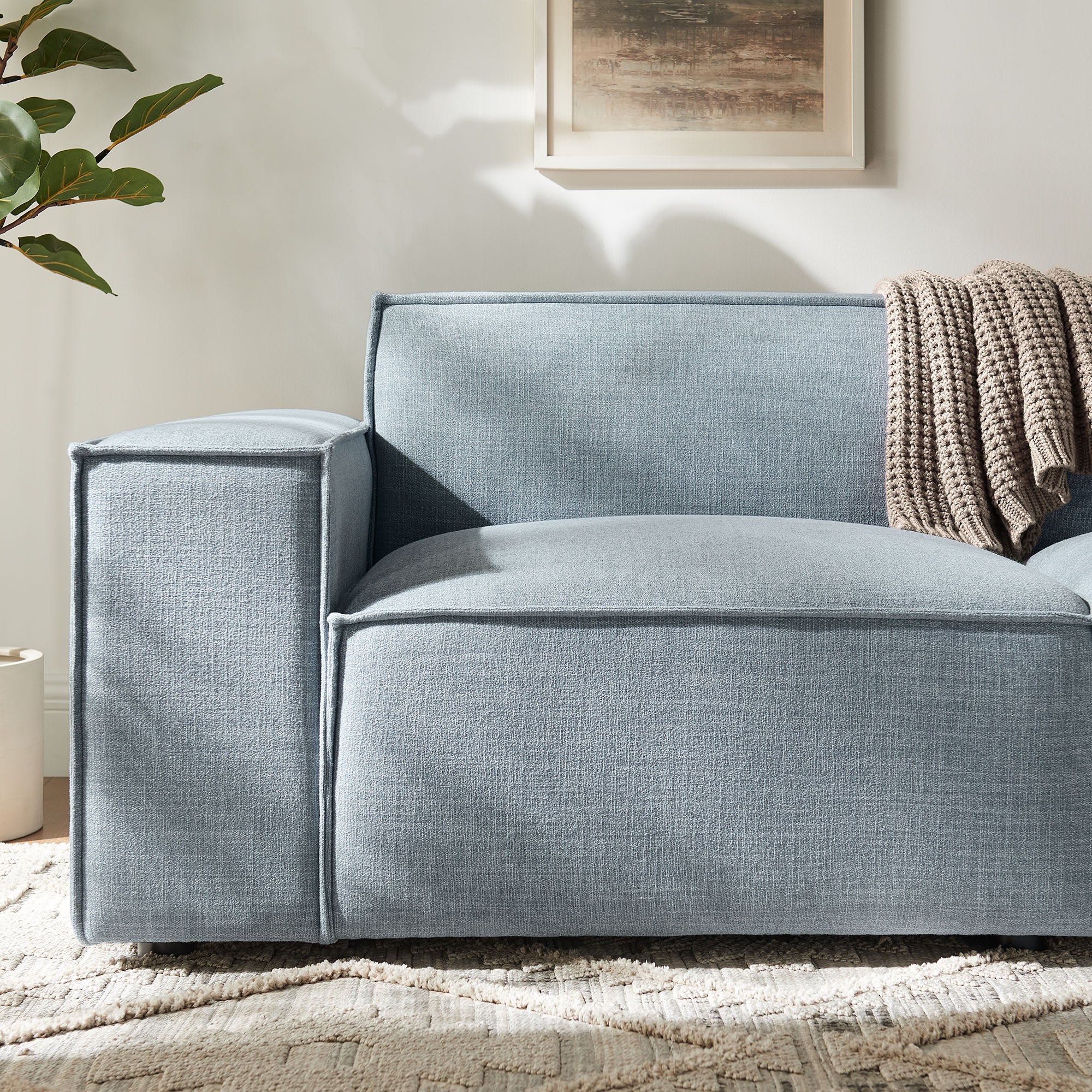 Modway EEI-7403 Restore 2-Piece Performance Fabric Upholstered Modular Loveseat