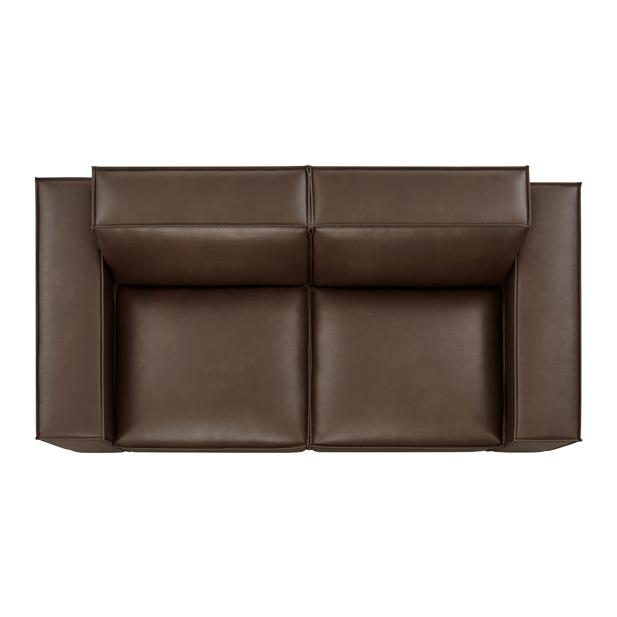 Modway EEI-7404 Restore 2-Piece Vegan Leather Modular Loveseat