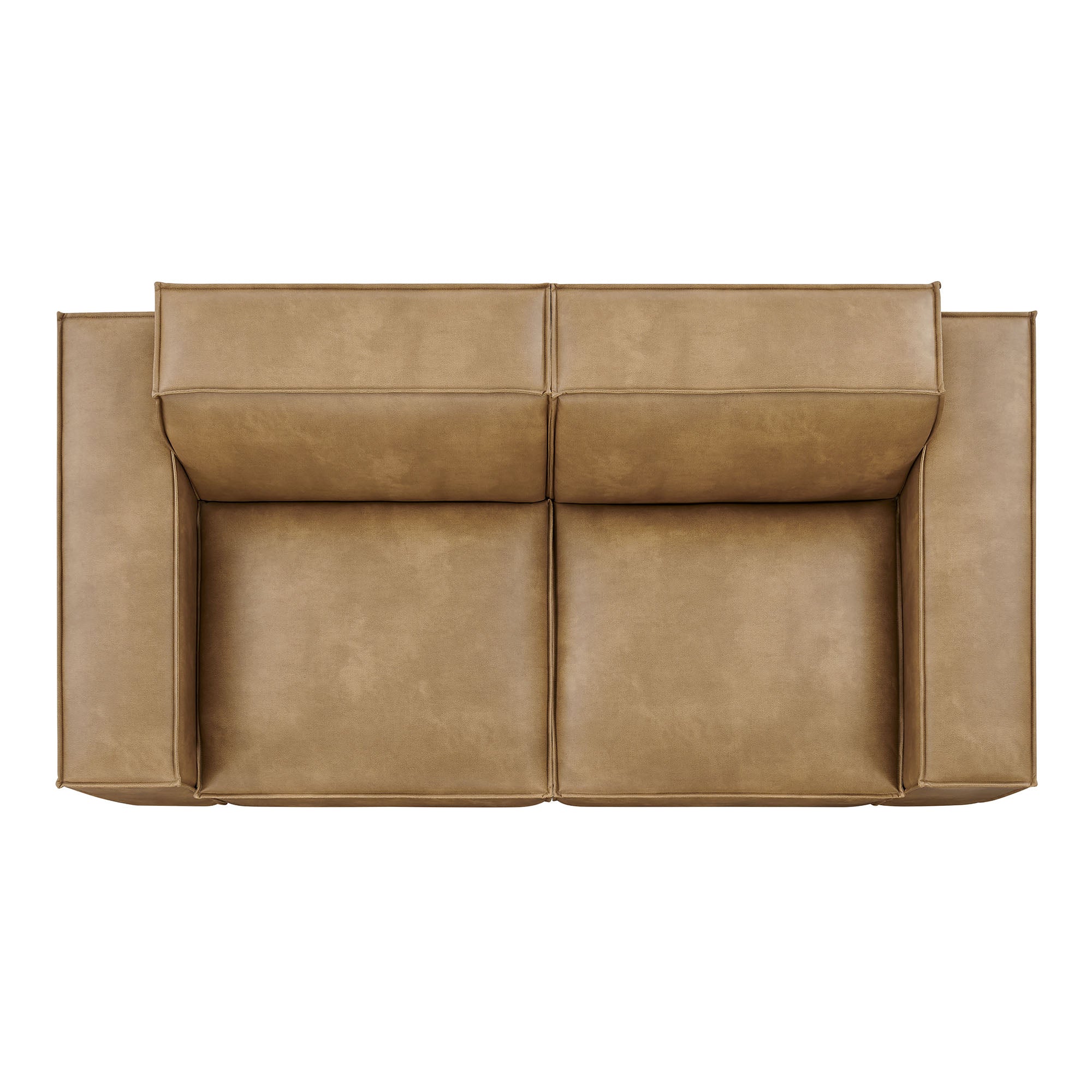 Modway EEI-7404 Restore 2-Piece Vegan Leather Modular Loveseat