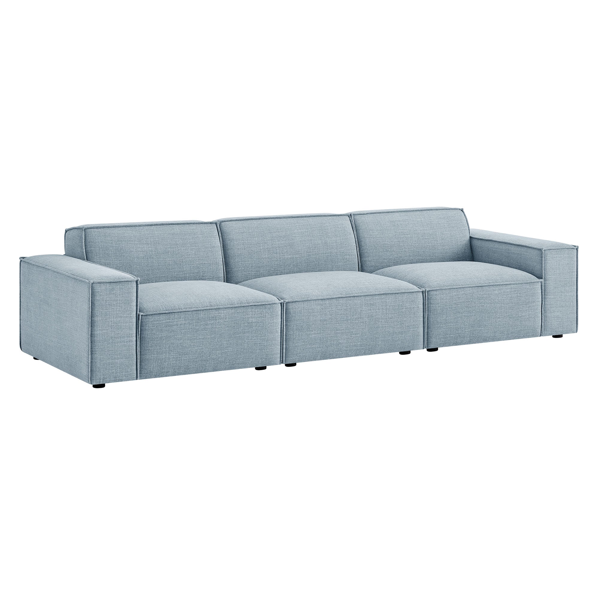 Modway EEI-7407 Restore 3-Piece Performance Fabric Upholstered Modular Sofa Set