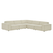 Modway EEI-7411 Restore 5-Piece Performance Fabric Upholstered Modular L-Shaped Sofa