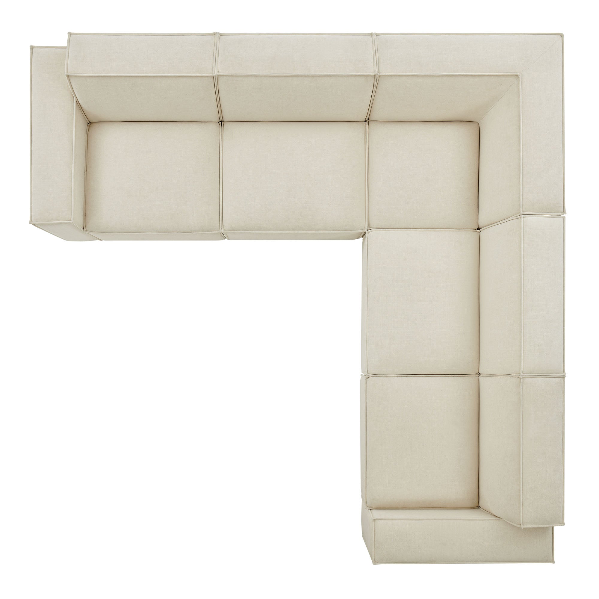 Modway EEI-7411 Restore 5-Piece Performance Fabric Upholstered Modular L-Shaped Sofa