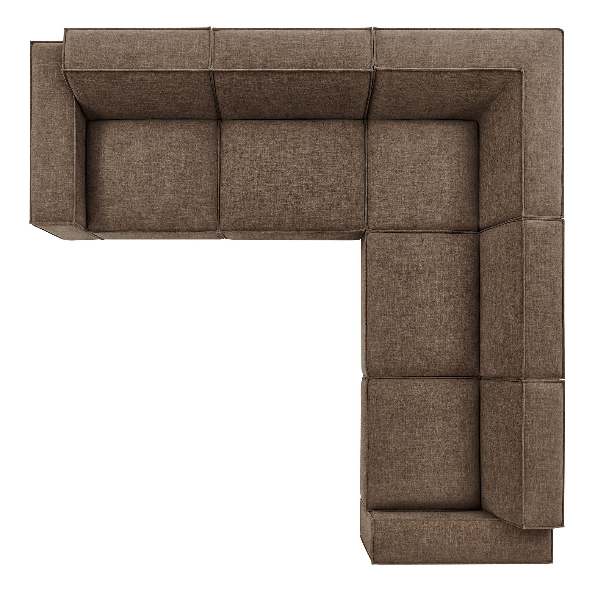 Modway EEI-7411 Restore 5-Piece Performance Fabric Upholstered Modular L-Shaped Sofa