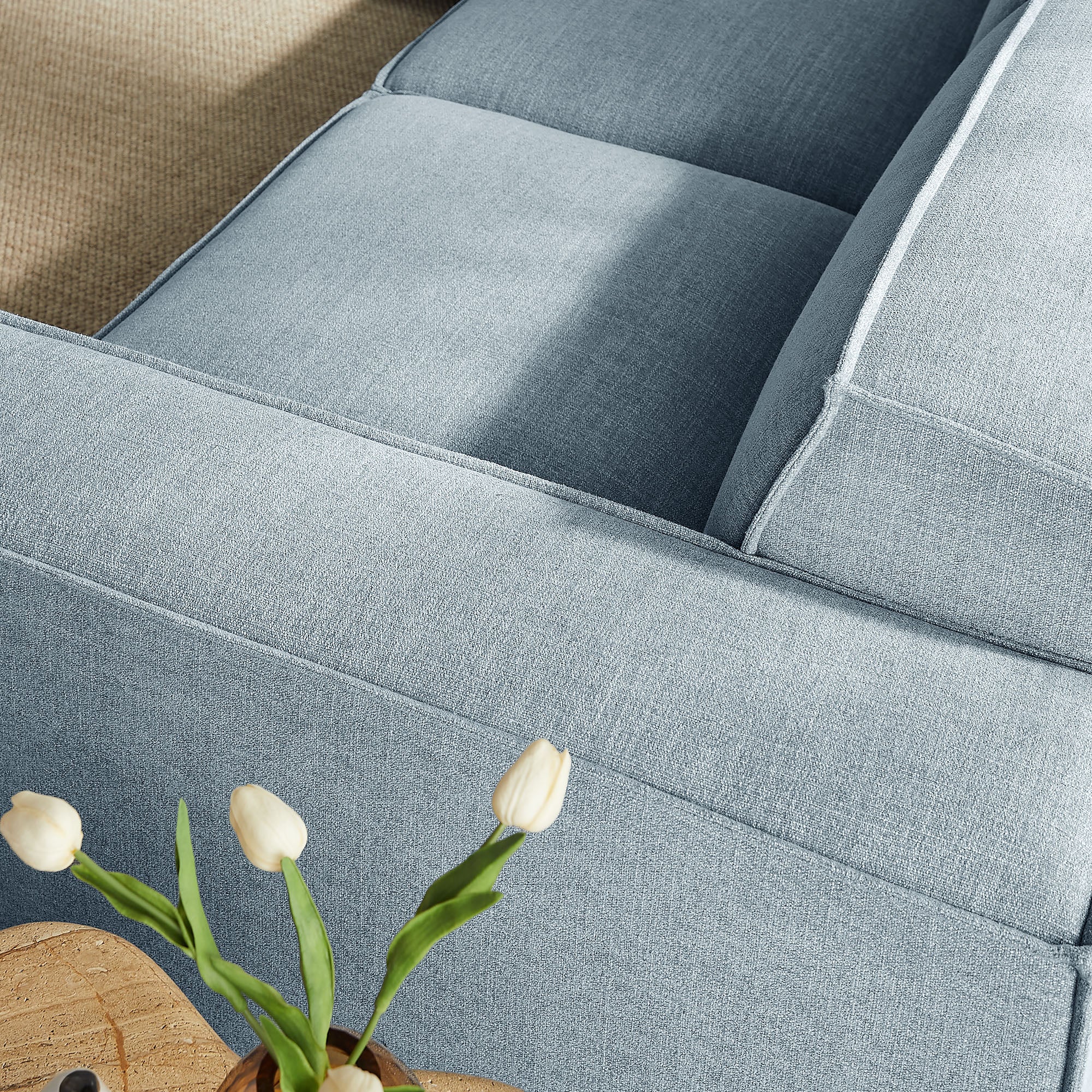 Modway EEI-7411 Restore 5-Piece Performance Fabric Upholstered Modular L-Shaped Sofa