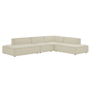 Modway EEI-7413 Restore 4-Piece Performance Fabric Upholstered Modular L-Shaped Armless Sectional Sofa
