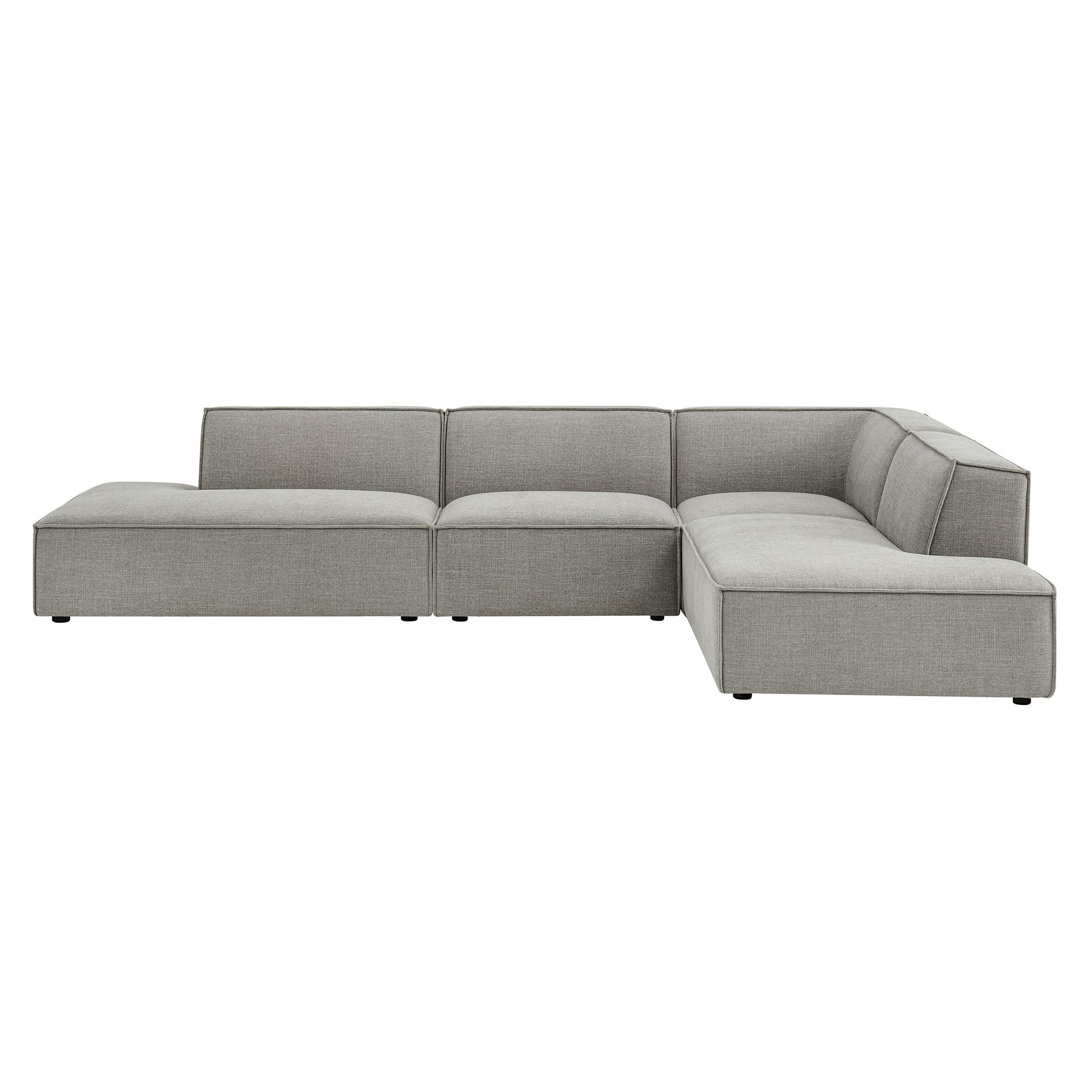 Modway EEI-7413 Restore 4-Piece Performance Fabric Upholstered Modular L-Shaped Armless Sectional Sofa