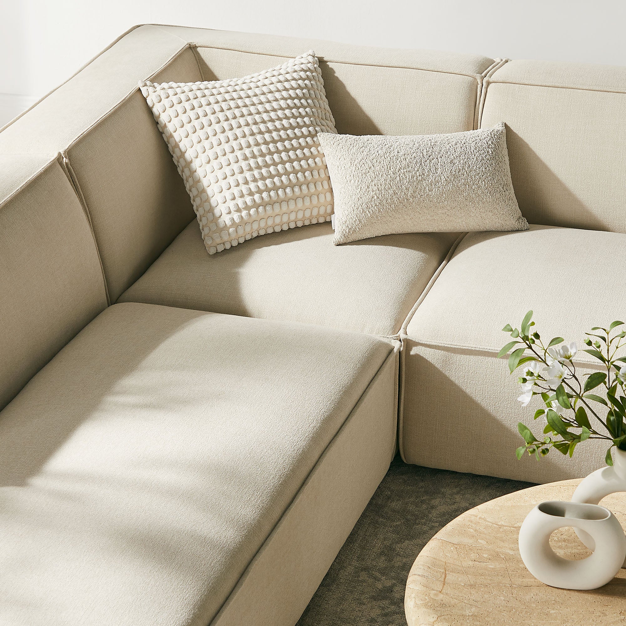Modway EEI-7415 Restore 6-Piece Performance Fabric Upholstered U-Shaped Sectional Sofa