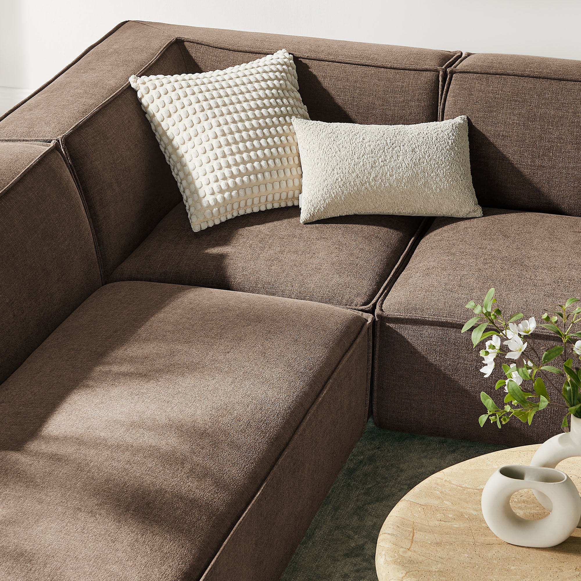 Modway EEI-7415 Restore 6-Piece Performance Fabric Upholstered U-Shaped Sectional Sofa