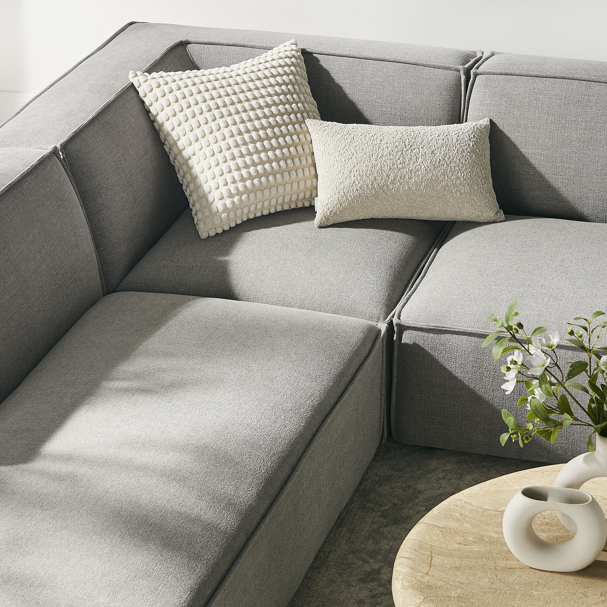 Modway EEI-7415 Restore 6-Piece Performance Fabric Upholstered U-Shaped Sectional Sofa