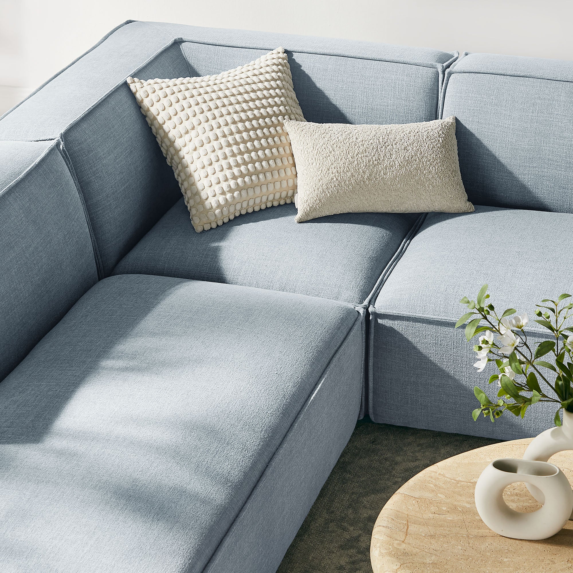 Modway EEI-7415 Restore 6-Piece Performance Fabric Upholstered U-Shaped Sectional Sofa