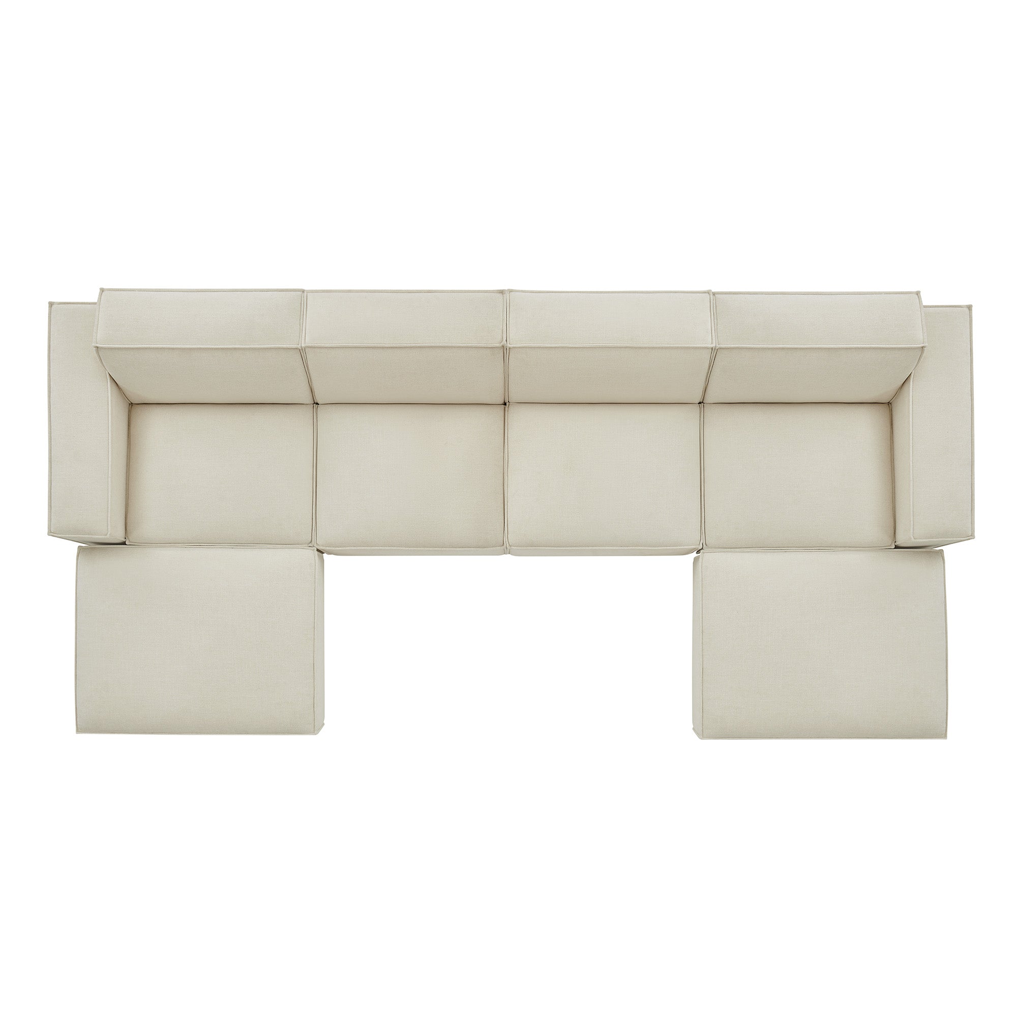 Modway EEI-7417 Restore 6-Piece Performance Fabric Upholstered Modular Sectional Sofa