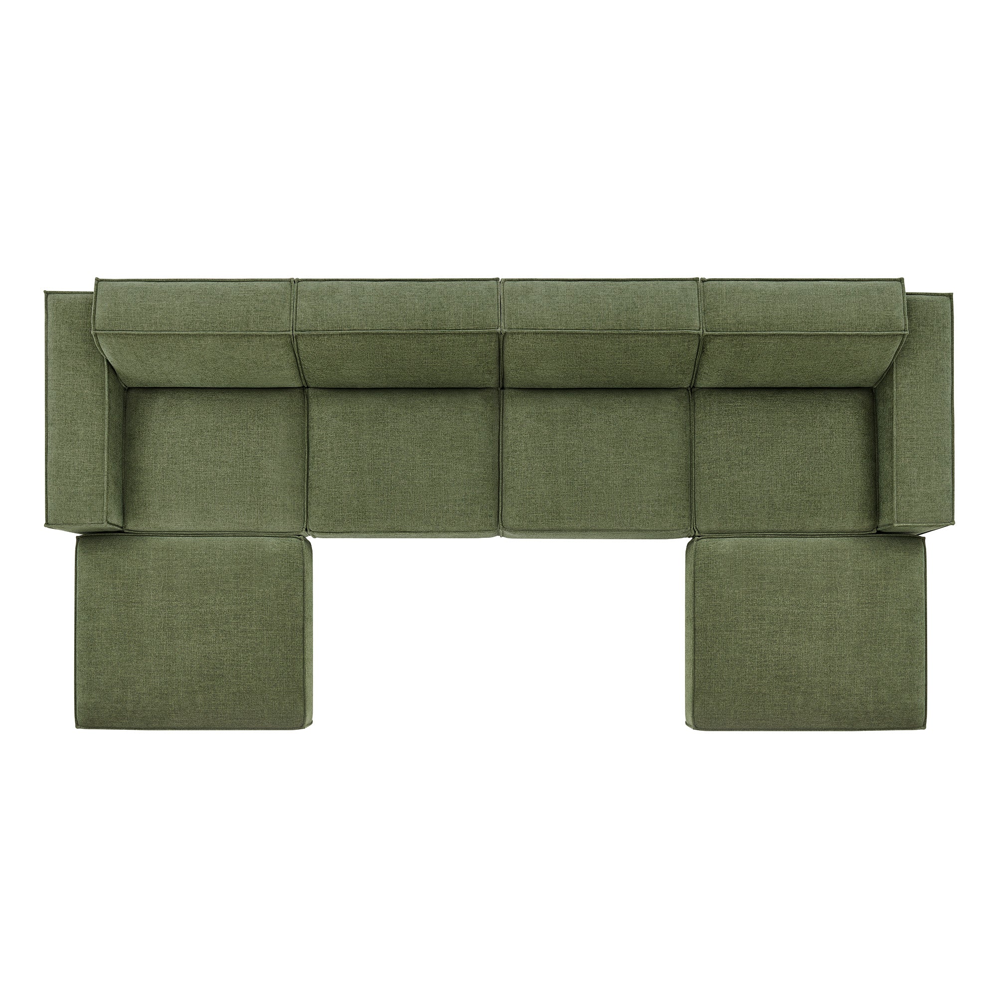 Modway EEI-7417 Restore 6-Piece Performance Fabric Upholstered Modular Sectional Sofa
