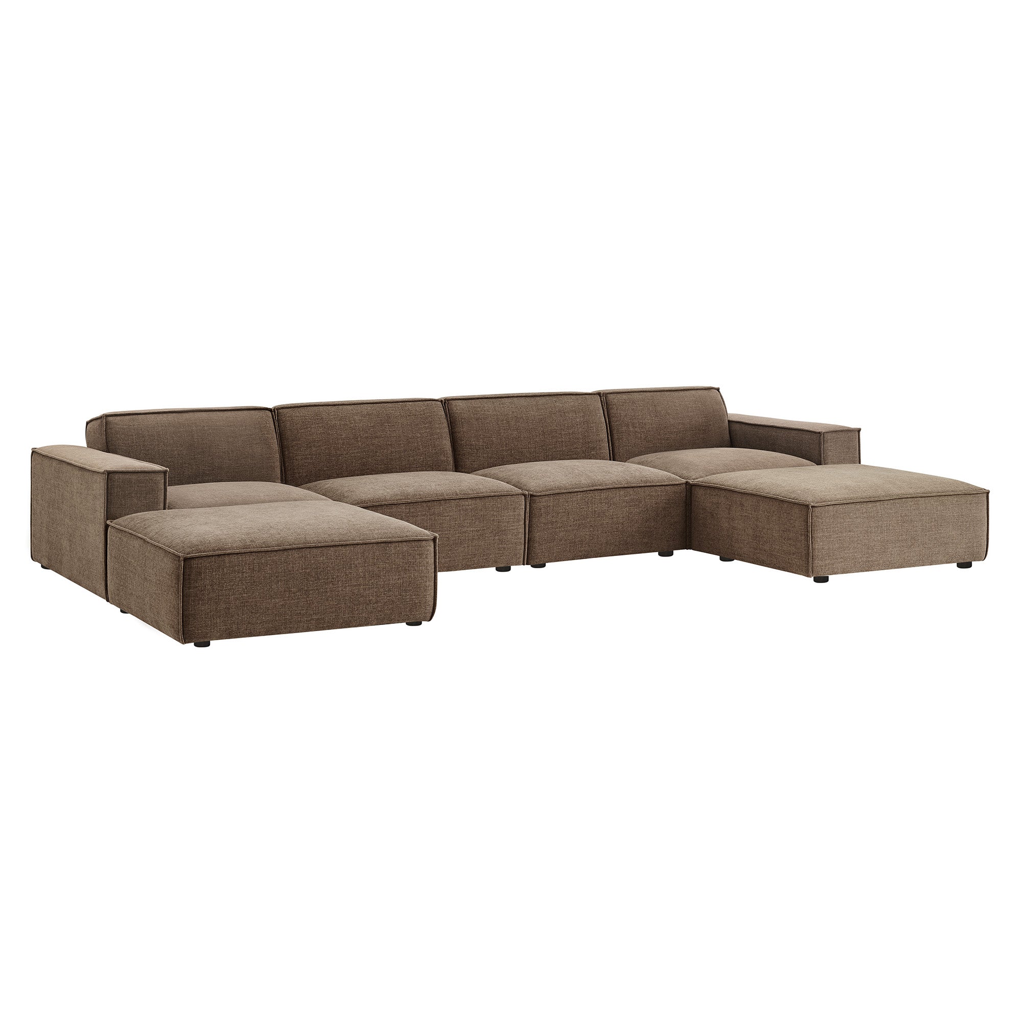 Modway EEI-7417 Restore 6-Piece Performance Fabric Upholstered Modular Sectional Sofa