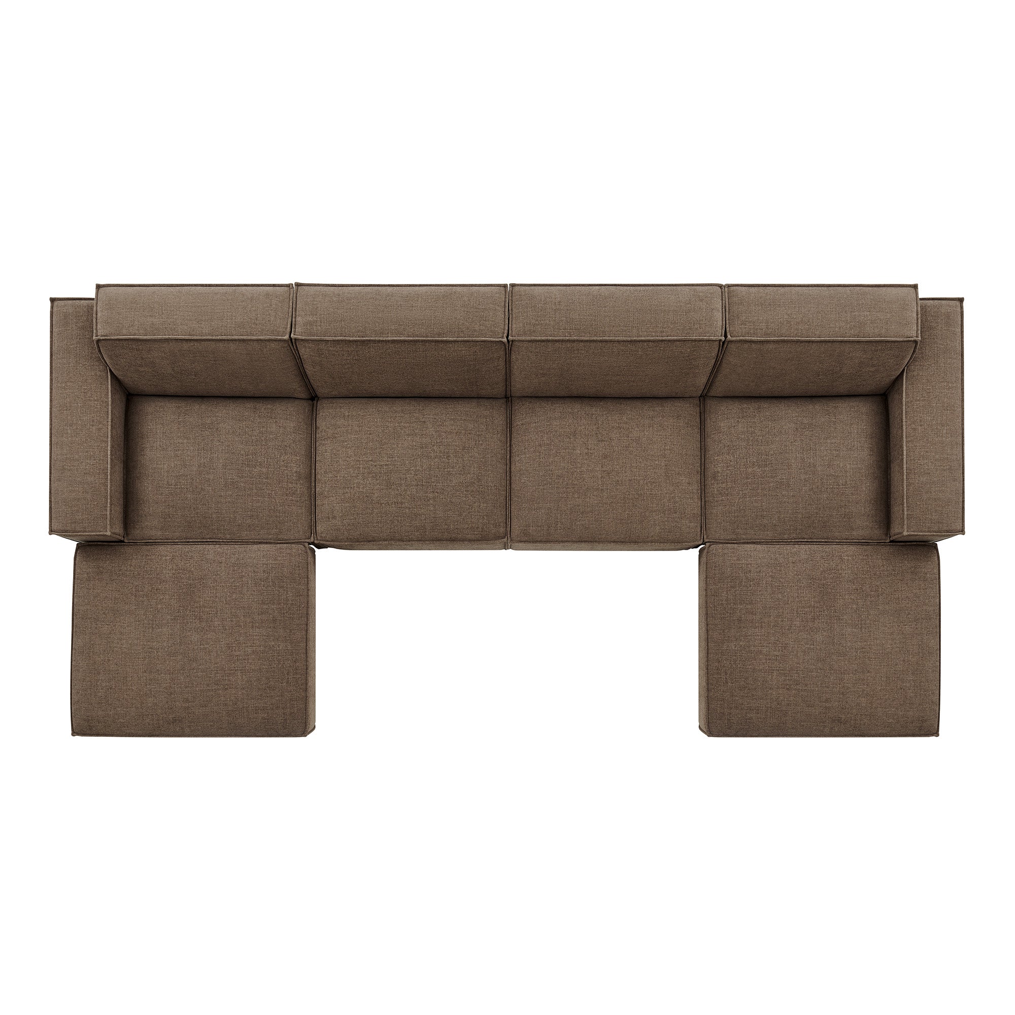 Modway EEI-7417 Restore 6-Piece Performance Fabric Upholstered Modular Sectional Sofa