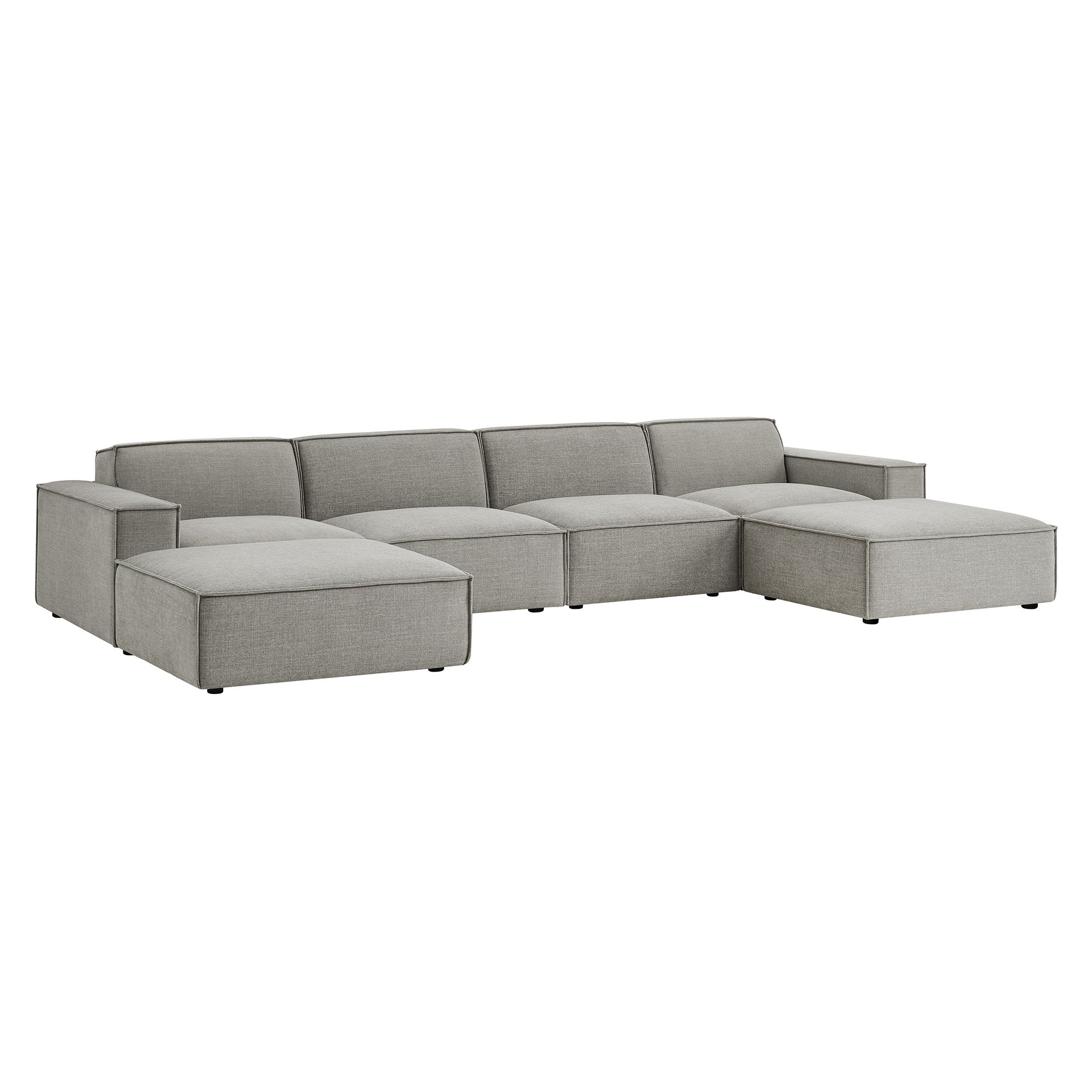 Modway EEI-7417 Restore 6-Piece Performance Fabric Upholstered Modular Sectional Sofa