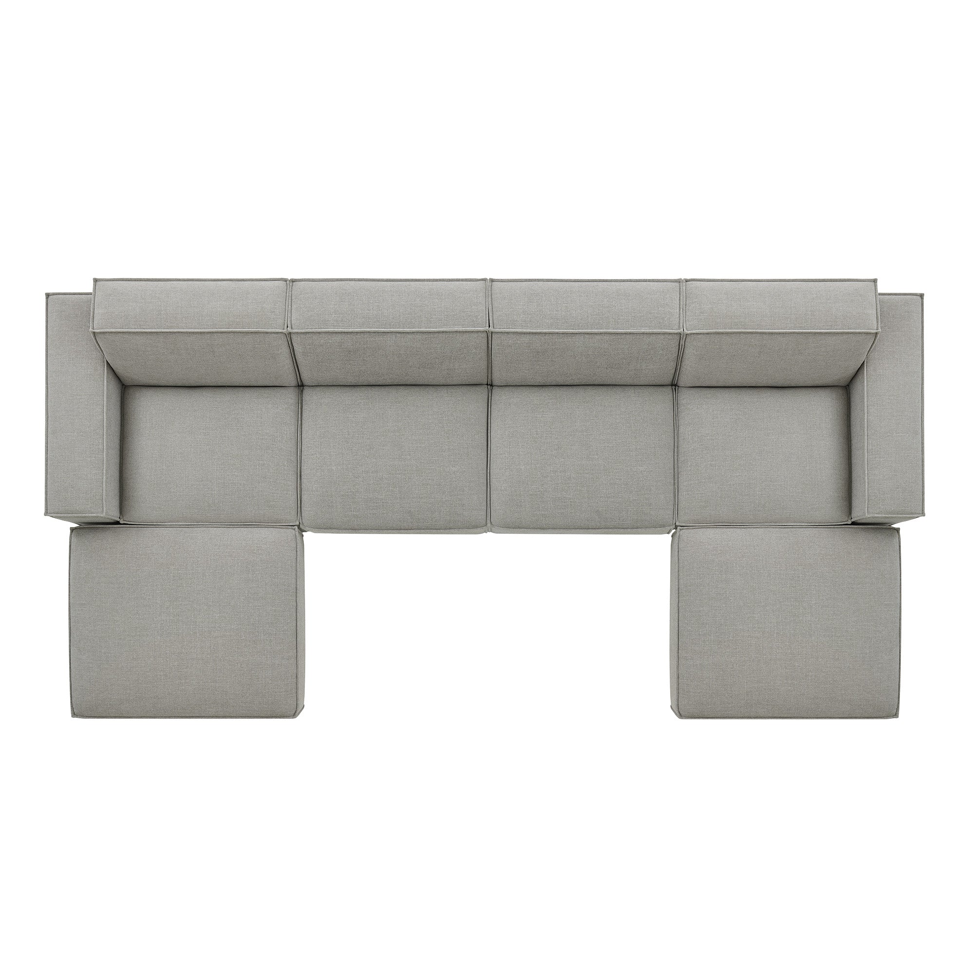 Modway EEI-7417 Restore 6-Piece Performance Fabric Upholstered Modular Sectional Sofa