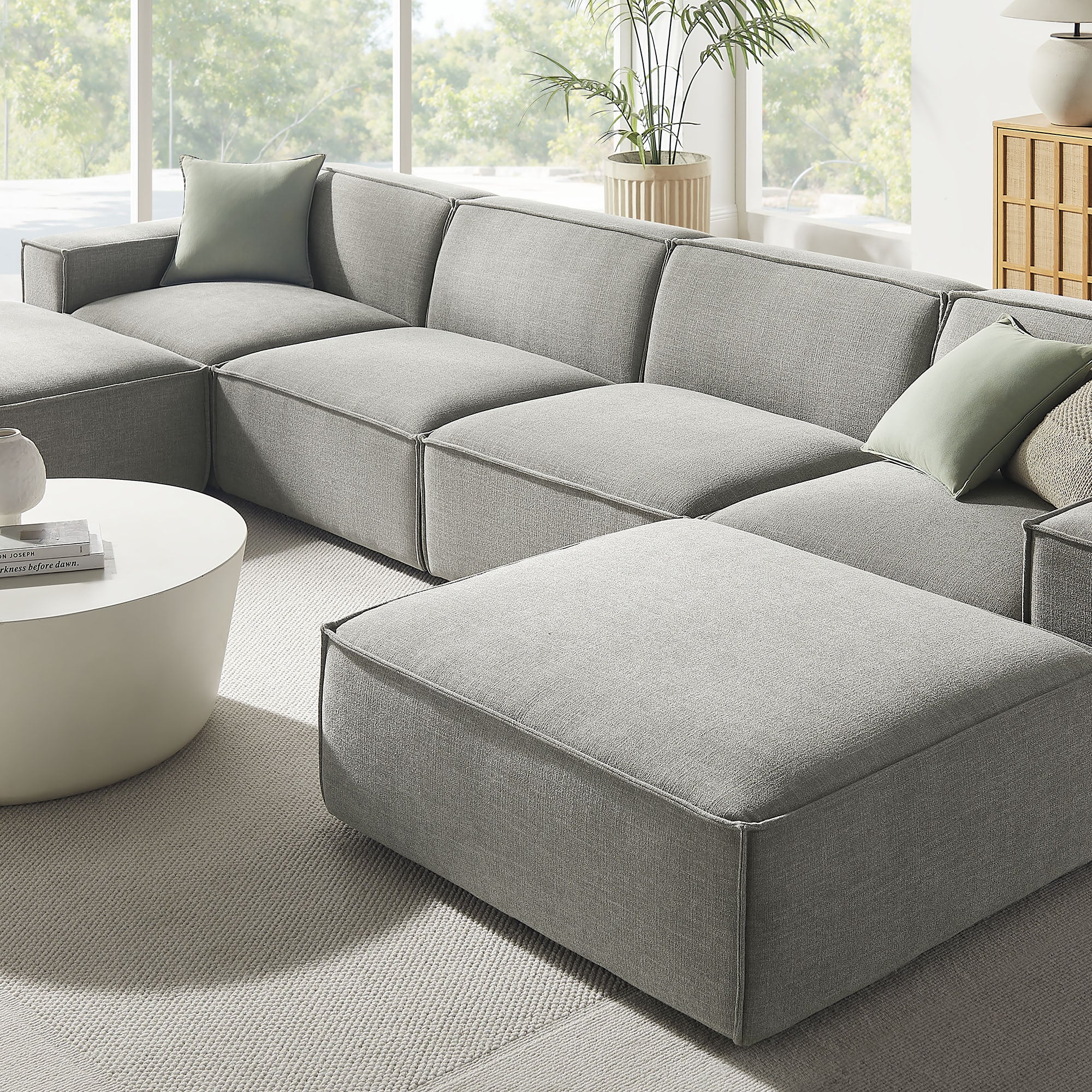 Modway EEI-7417 Restore 6-Piece Performance Fabric Upholstered Modular Sectional Sofa