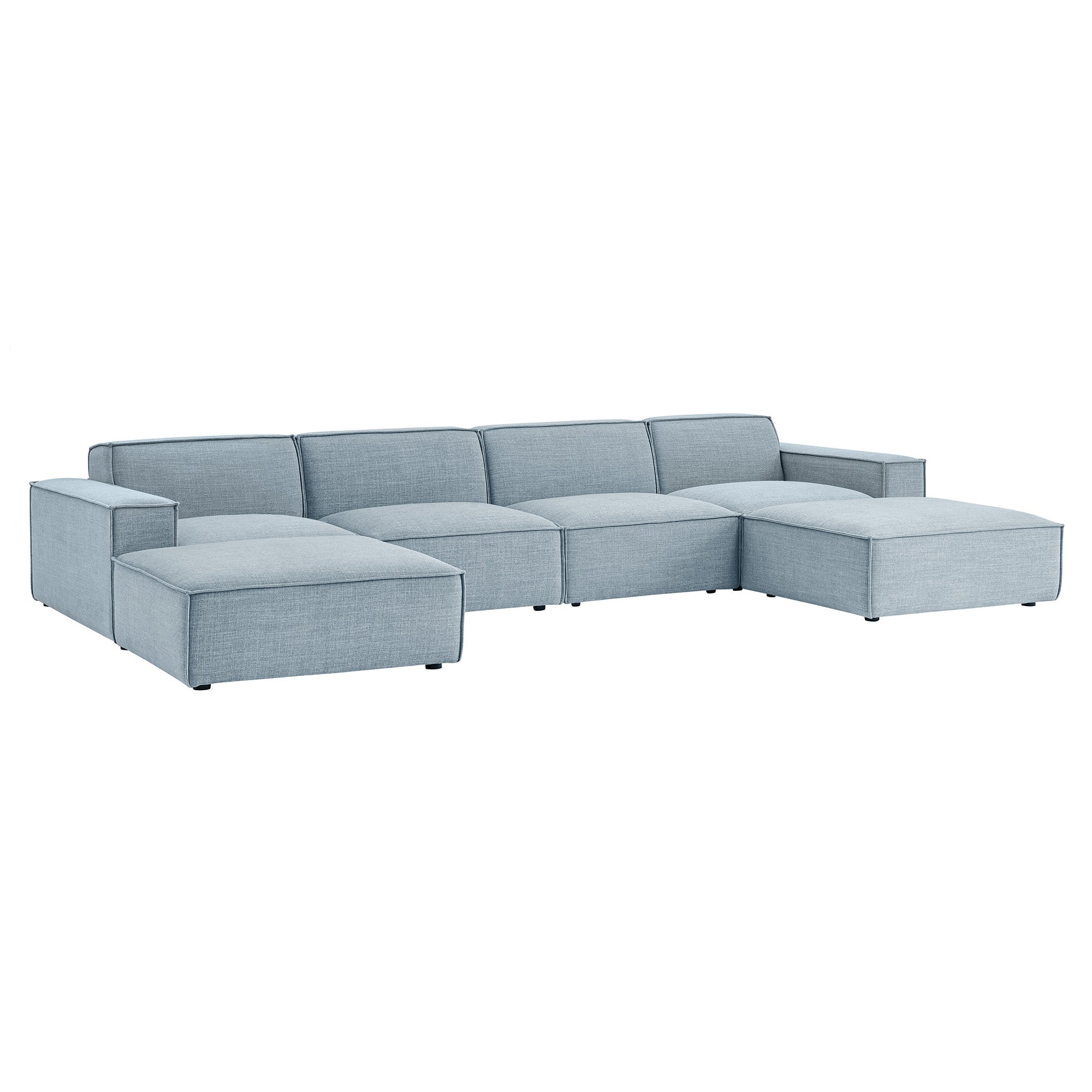 Modway EEI-7417 Restore 6-Piece Performance Fabric Upholstered Modular Sectional Sofa