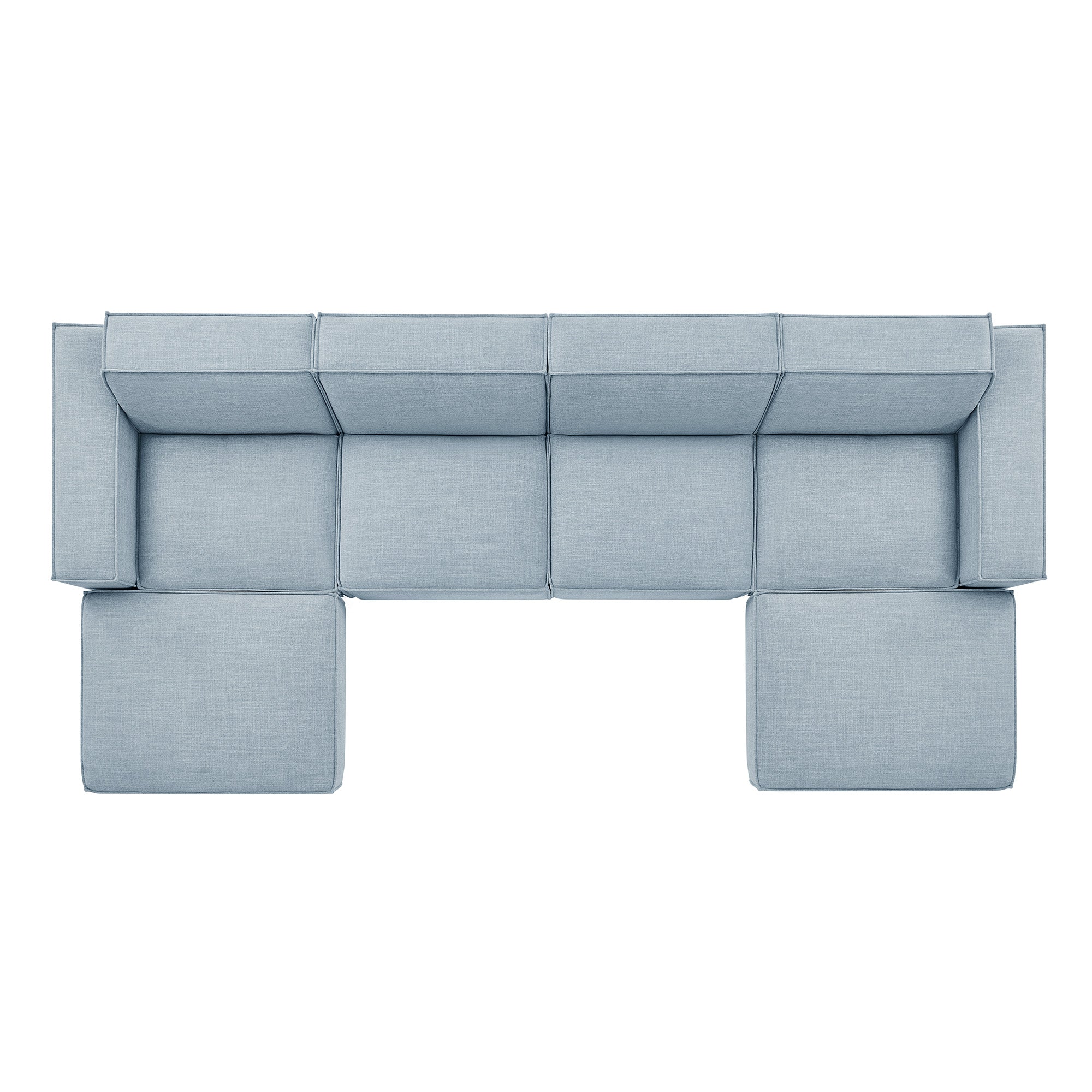 Modway EEI-7417 Restore 6-Piece Performance Fabric Upholstered Modular Sectional Sofa