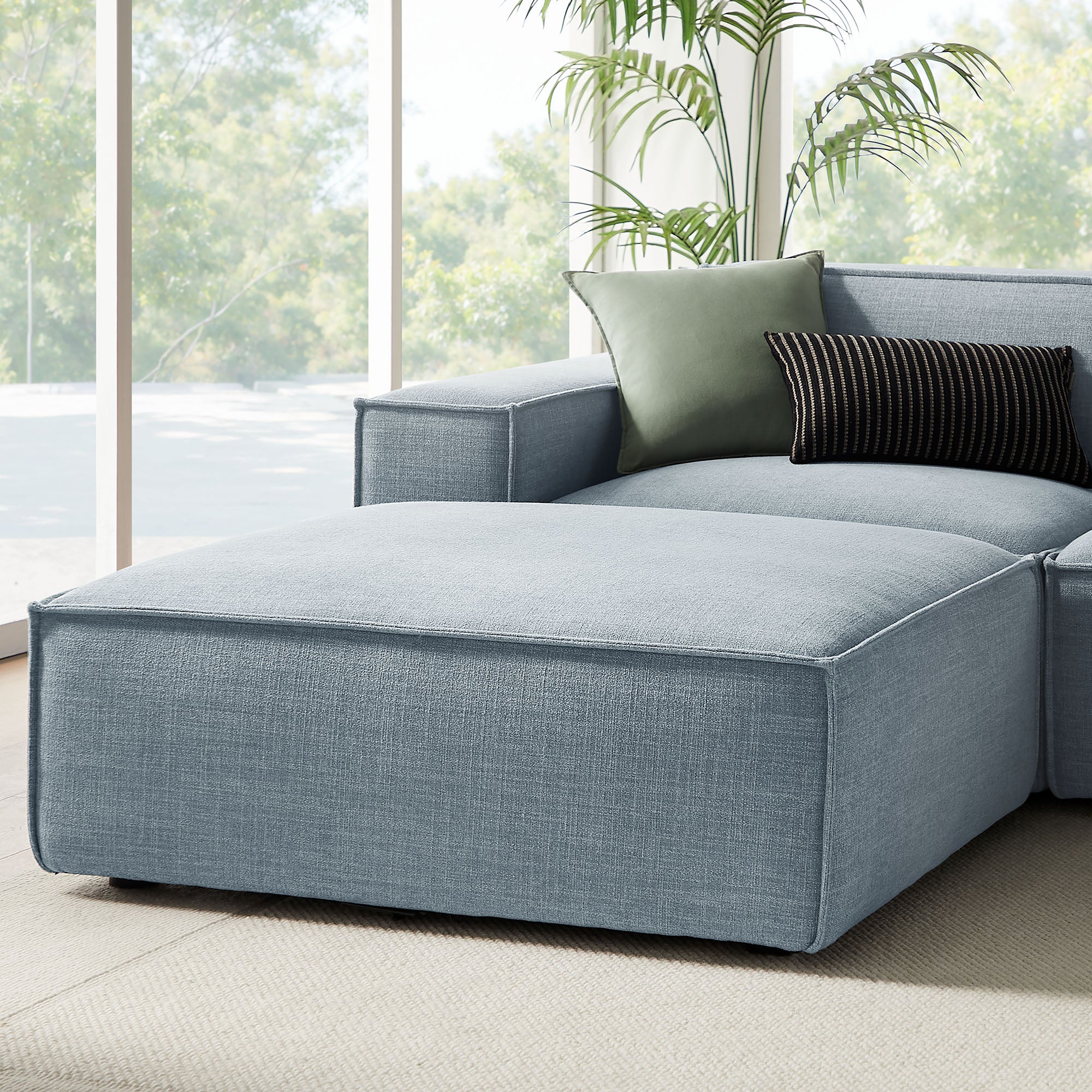 Modway EEI-7417 Restore 6-Piece Performance Fabric Upholstered Modular Sectional Sofa
