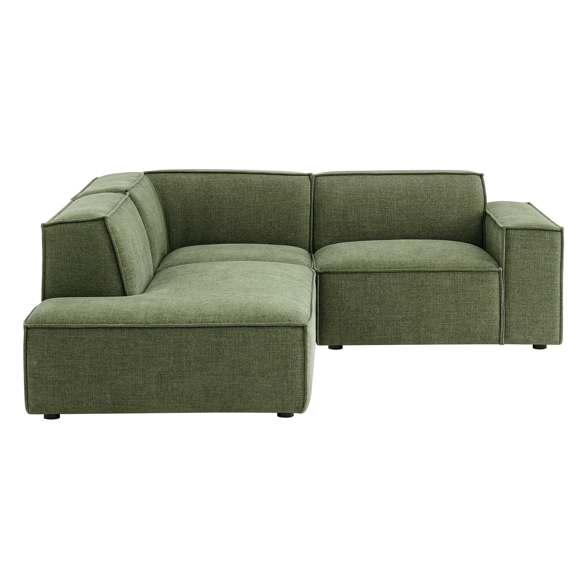 Modway EEI-7419 Restore 3-Piece Performance Fabric Upholstered Modular L-Shaped Sectional Sofa