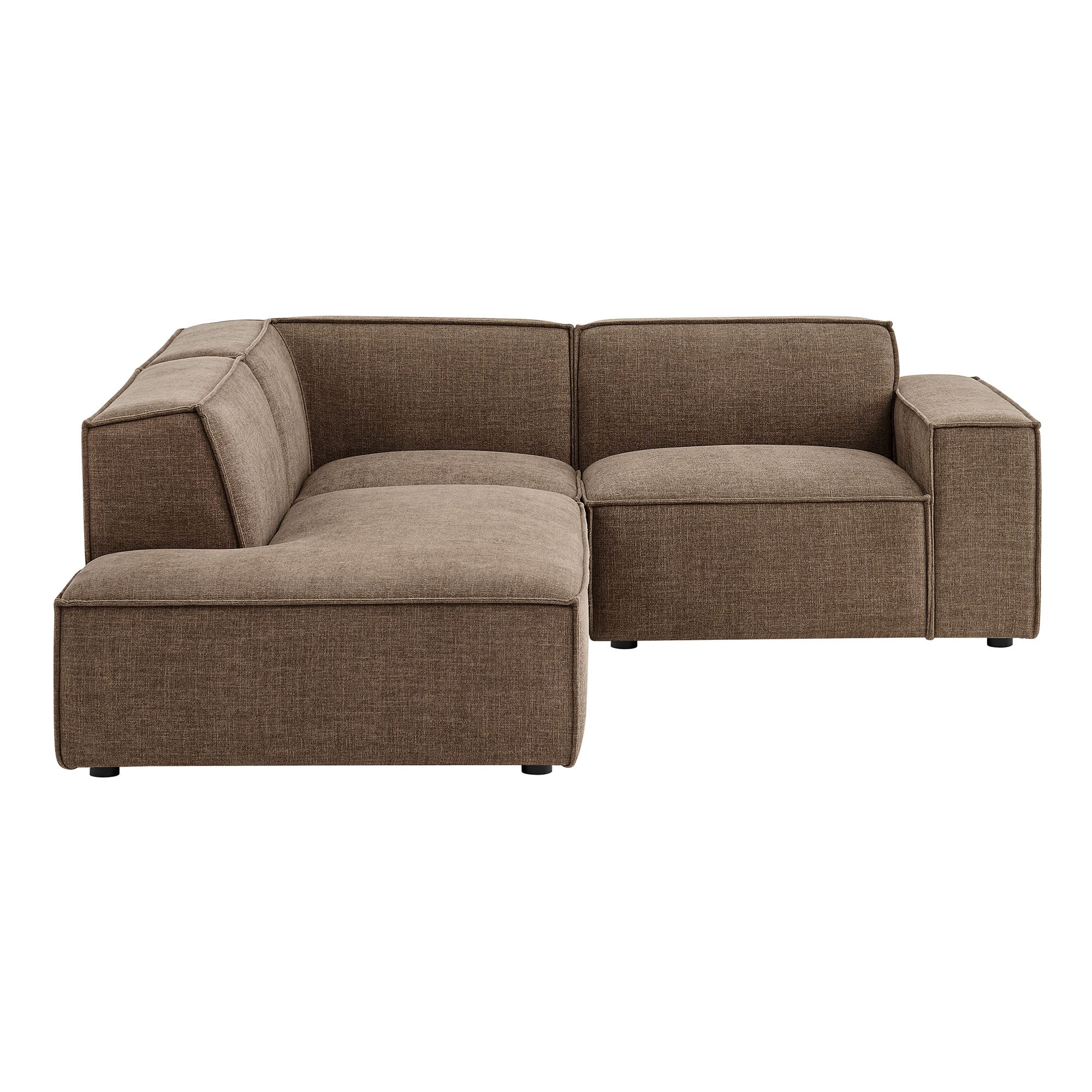 Modway EEI-7419 Restore 3-Piece Performance Fabric Upholstered Modular L-Shaped Sectional Sofa