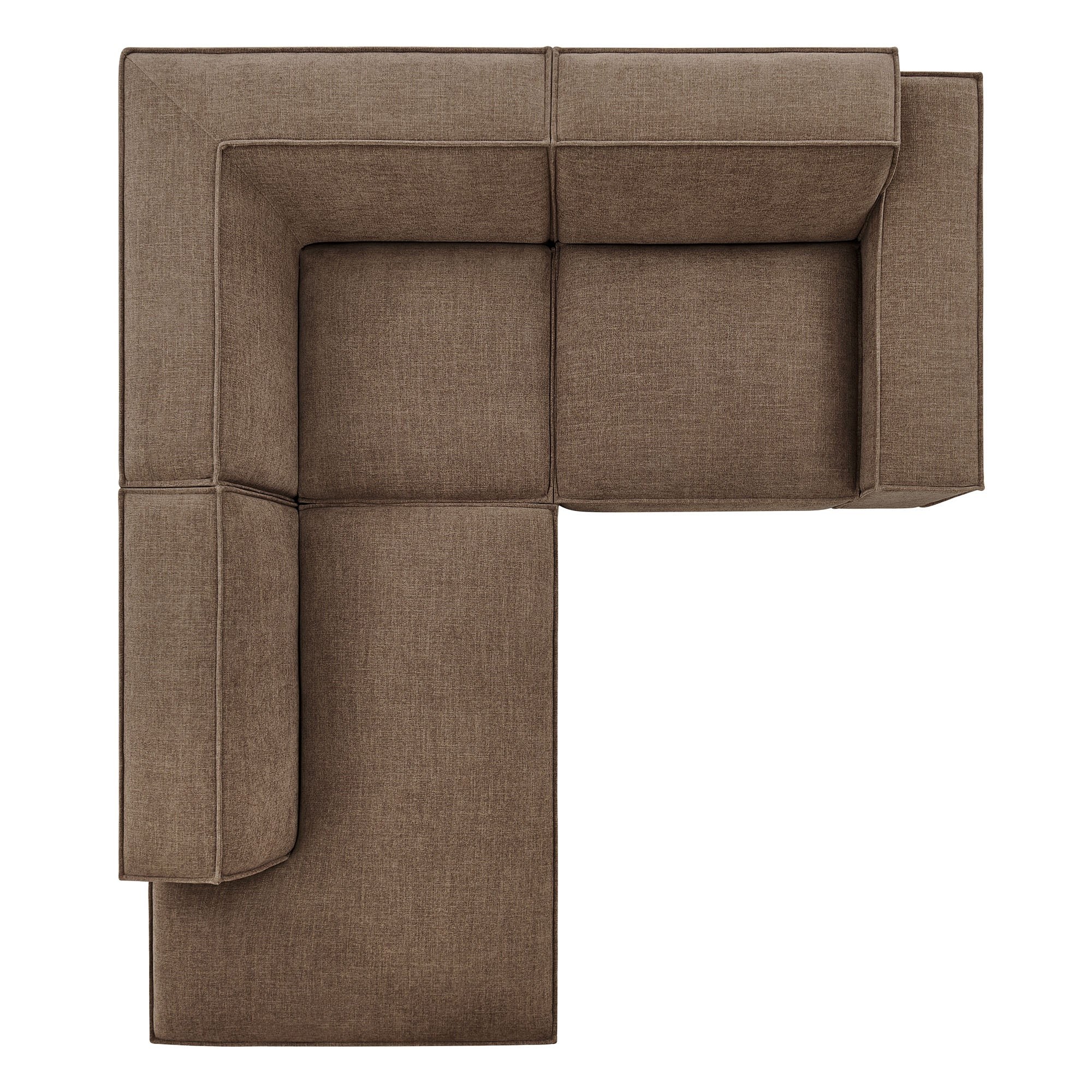 Modway EEI-7419 Restore 3-Piece Performance Fabric Upholstered Modular L-Shaped Sectional Sofa
