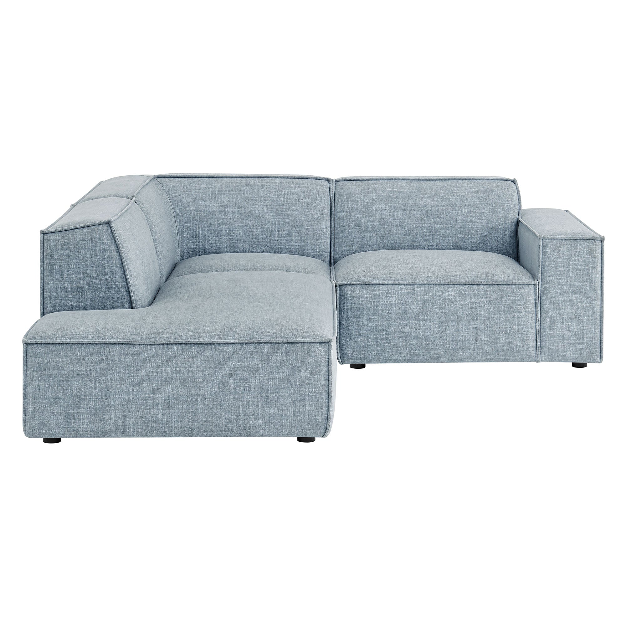 Modway EEI-7419 Restore 3-Piece Performance Fabric Upholstered Modular L-Shaped Sectional Sofa