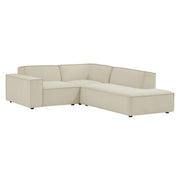 Modway EEI-7421 Restore 3-Piece Performance Fabric Upholstered Modular L-Shaped Sectional Sofa
