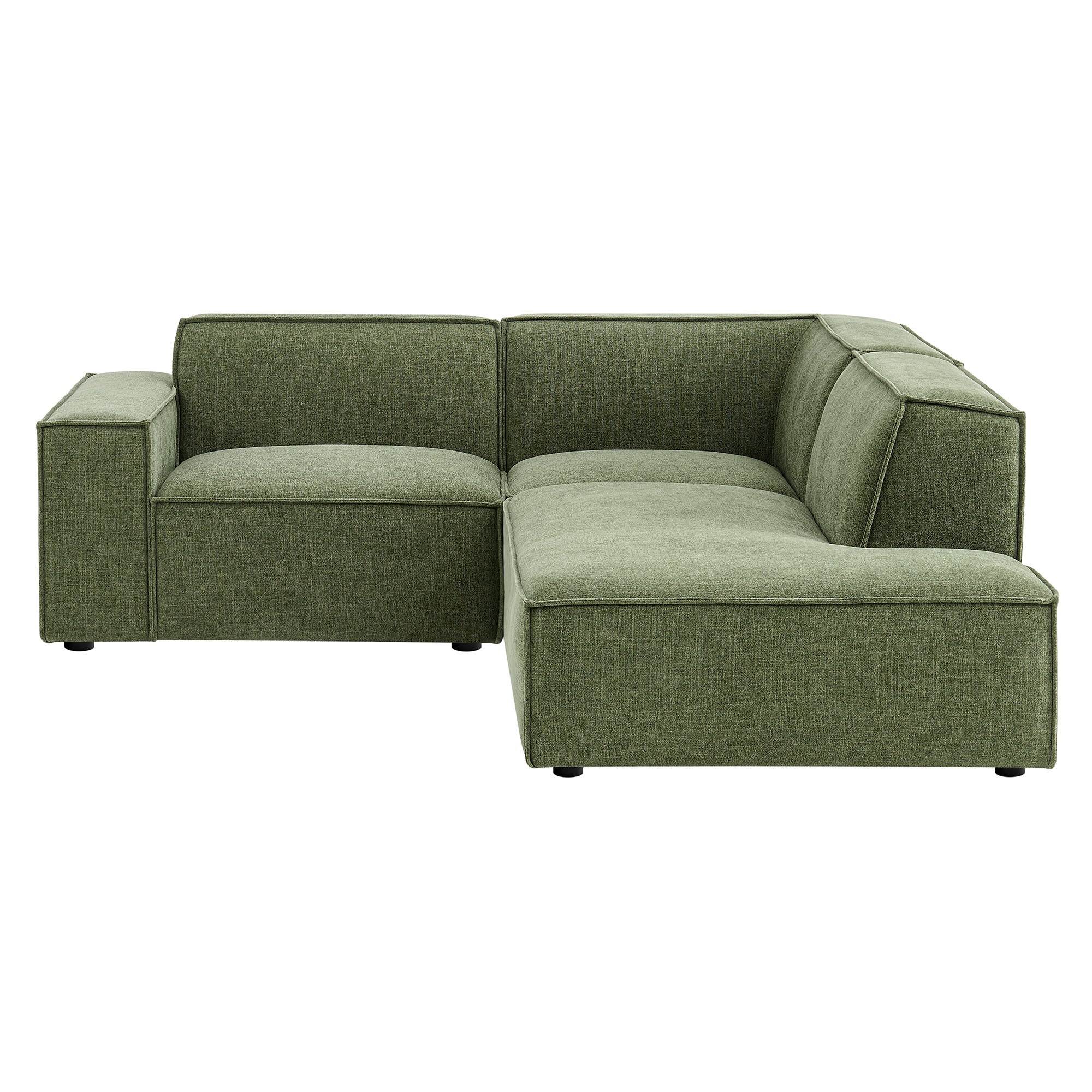 Modway EEI-7421 Restore 3-Piece Performance Fabric Upholstered Modular L-Shaped Sectional Sofa