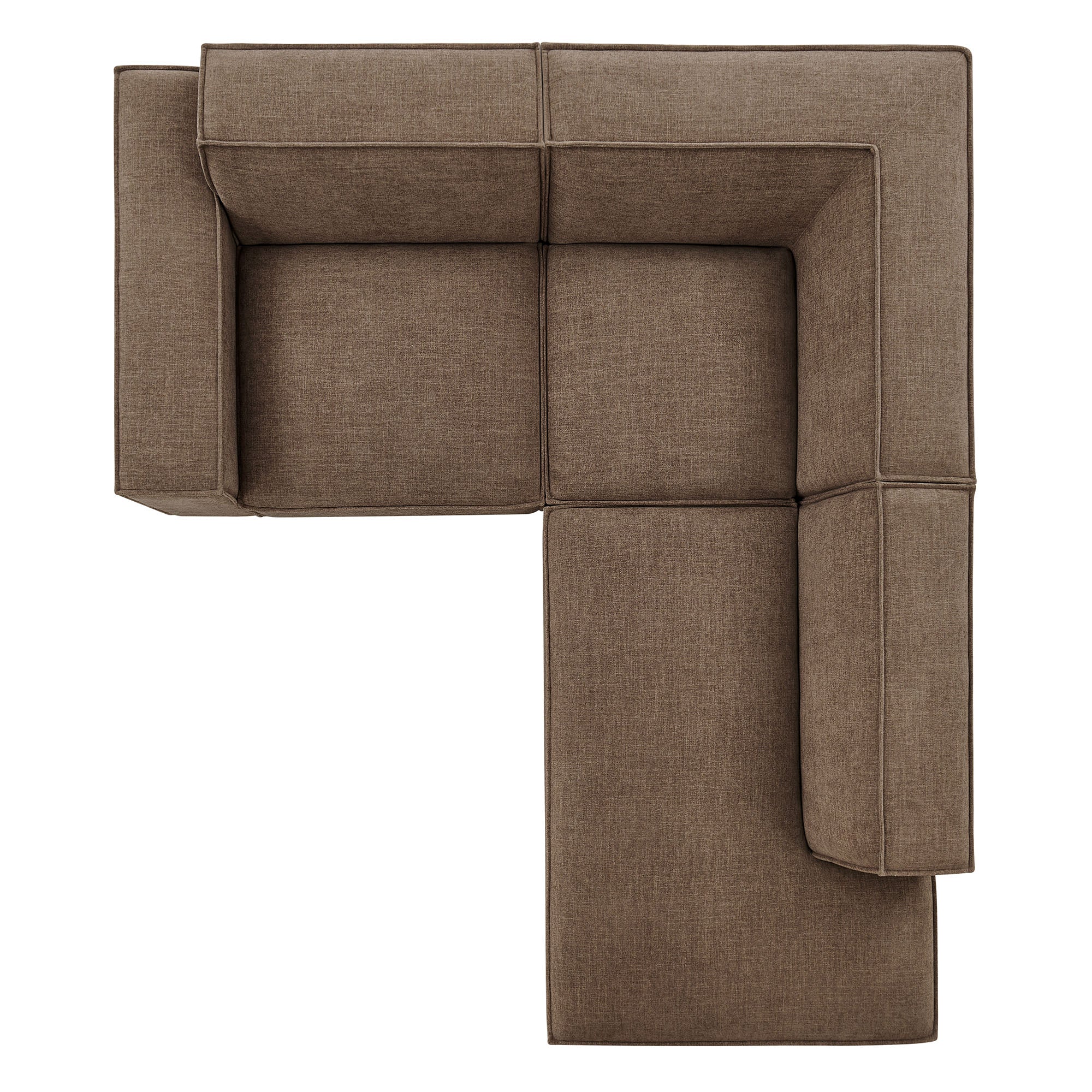 Modway EEI-7421 Restore 3-Piece Performance Fabric Upholstered Modular L-Shaped Sectional Sofa