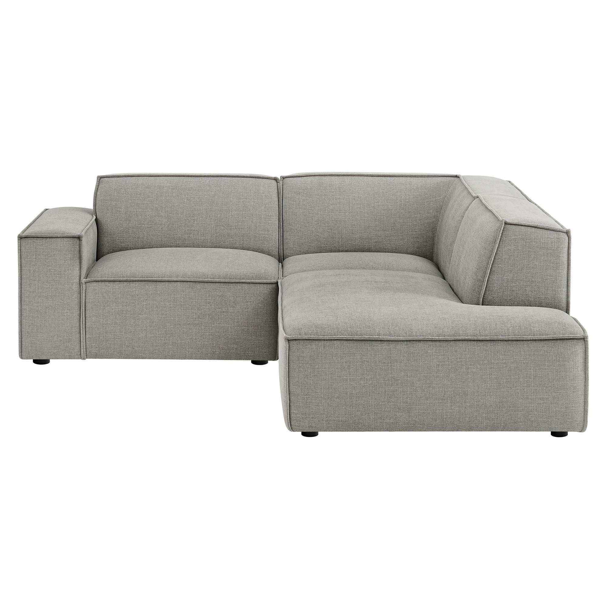 Modway EEI-7421 Restore 3-Piece Performance Fabric Upholstered Modular L-Shaped Sectional Sofa